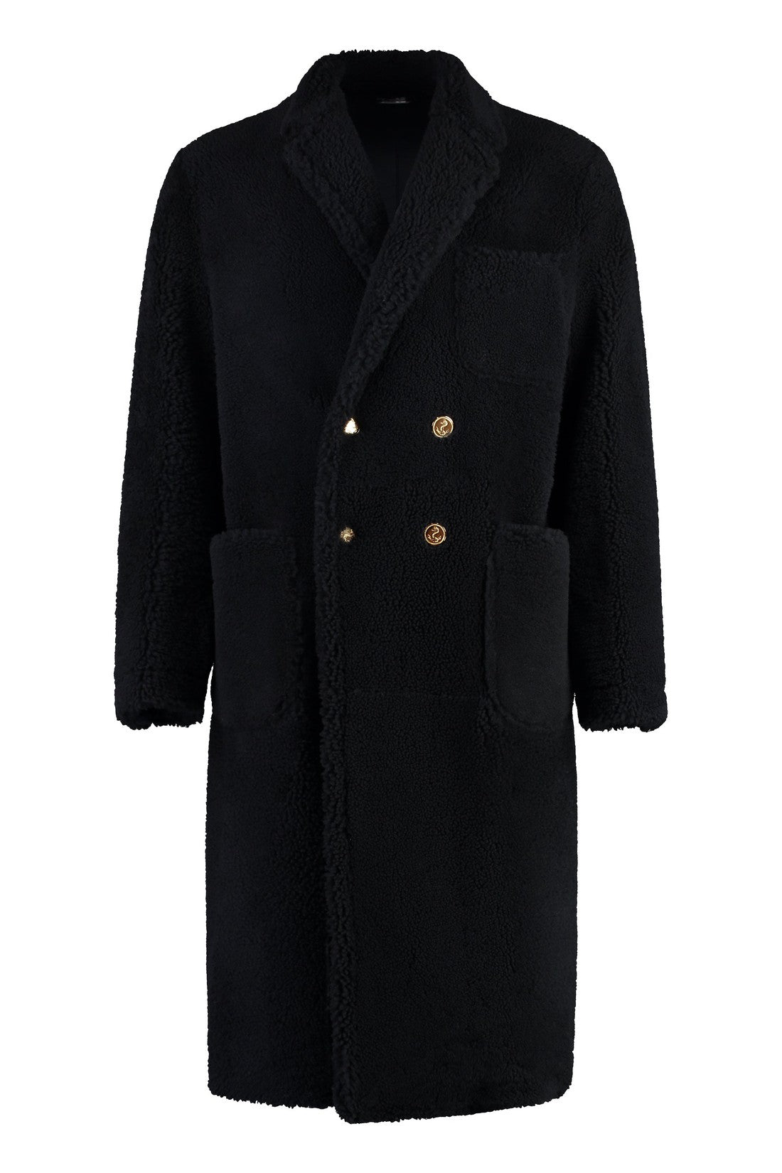 Thom Browne-OUTLET-SALE-Shearling overcoat-ARCHIVIST