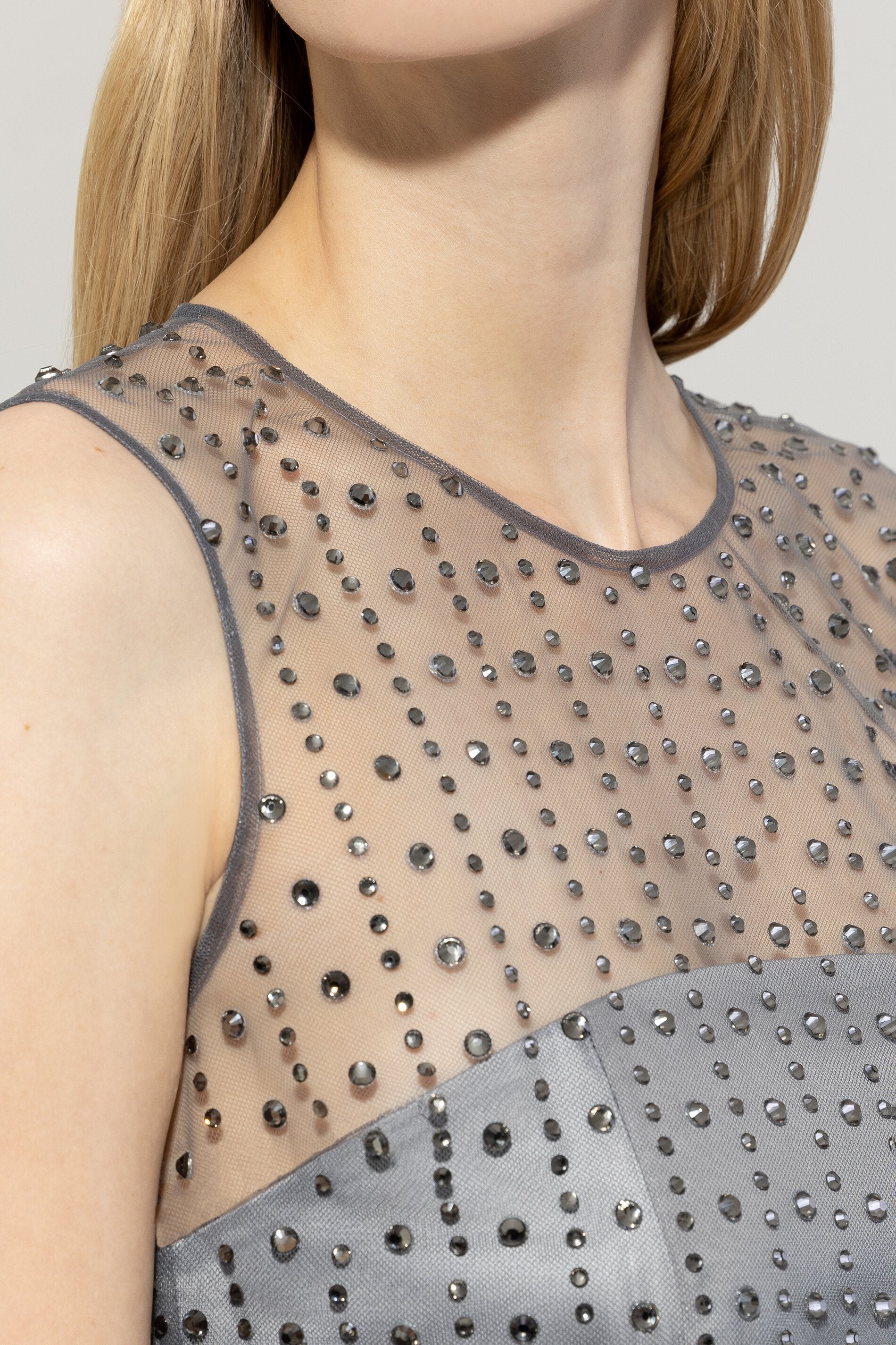 Luisa Cerano-Shiftkleid in Mesh-Optik-Kleider & Röcke-Black-Deal-Outlet-by-ARCHIVIST