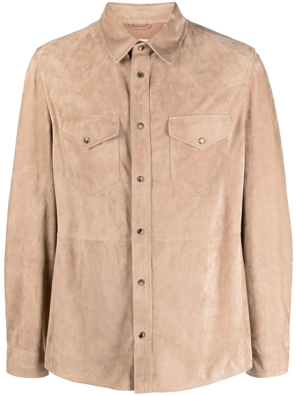 BRUNELLO CUCINELLI-OUTLET-SALE-Shirt Beige-ARCHIVIST