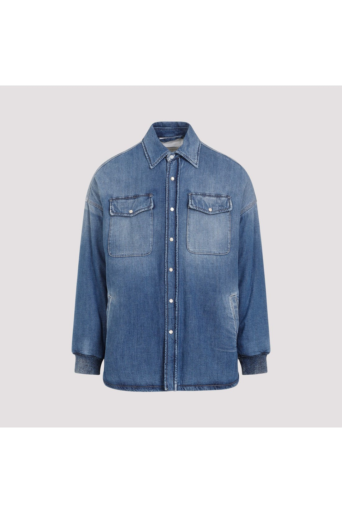 ALEXANDER MCQUEEN-OUTLET-SALE-Shirt Blau-ARCHIVIST