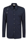 ALEXANDER MCQUEEN-OUTLET-SALE-Shirt Blau-ARCHIVIST