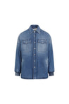 ALEXANDER MCQUEEN-OUTLET-SALE-Shirt Blau-ARCHIVIST