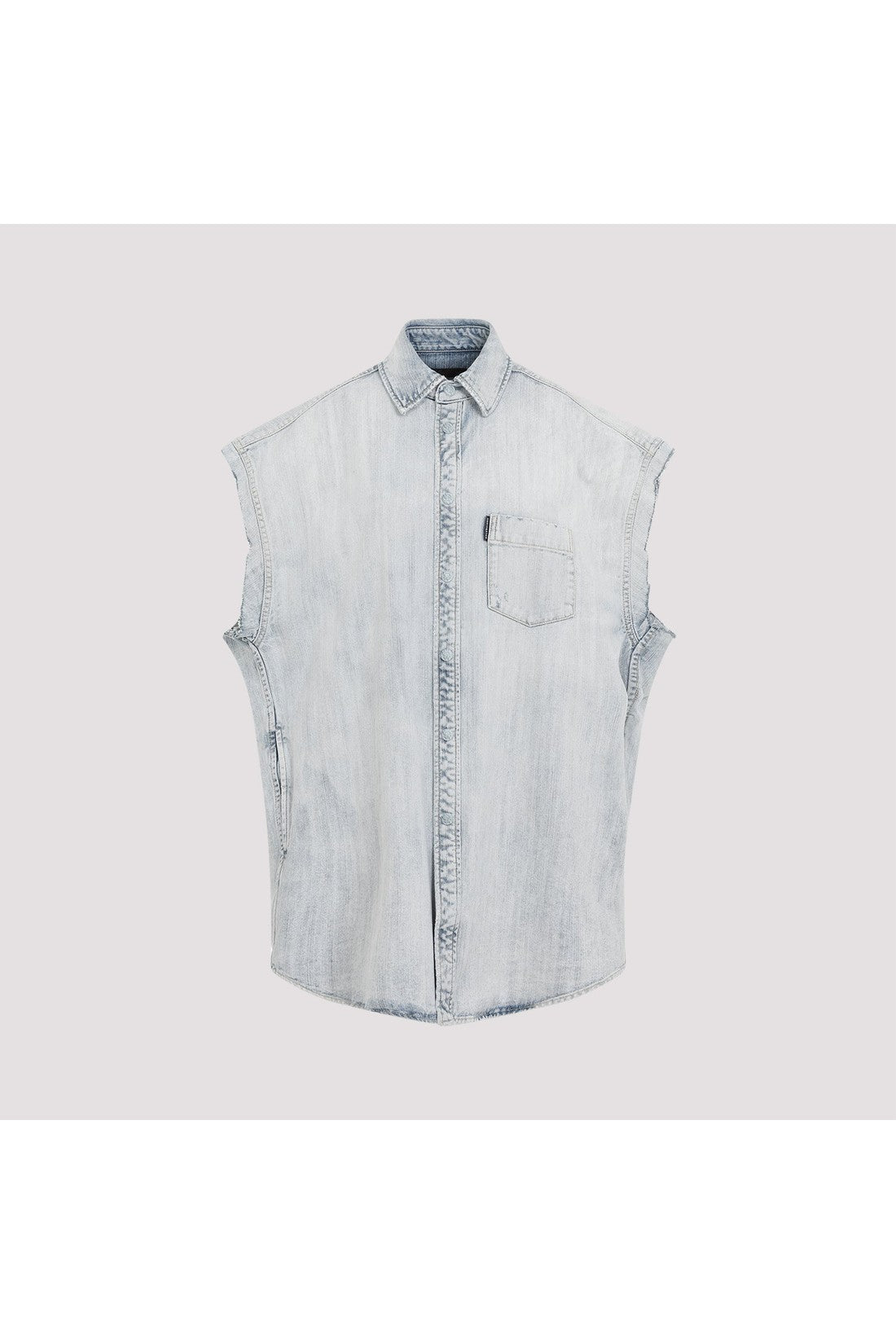 BALENCIAGA-OUTLET-SALE-Shirt Blau-ARCHIVIST