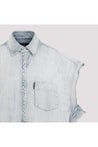 BALENCIAGA-OUTLET-SALE-Shirt Blau-ARCHIVIST