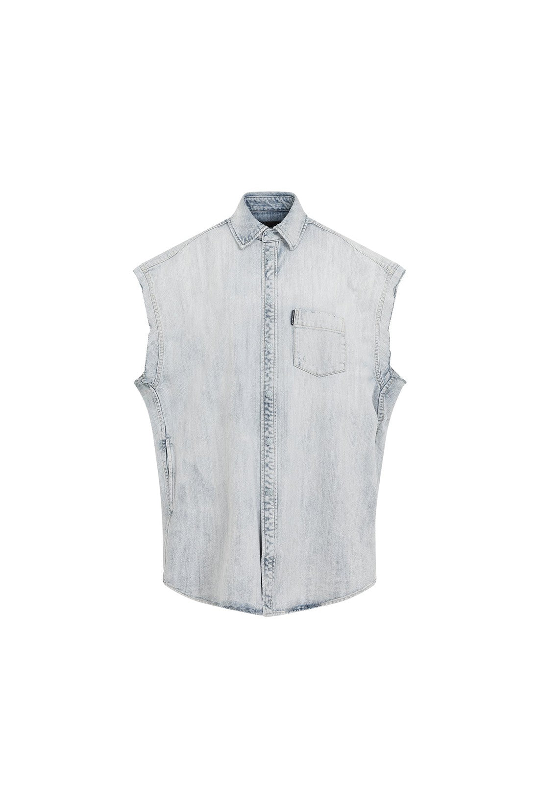 BALENCIAGA-OUTLET-SALE-Shirt Blau-ARCHIVIST