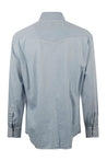 BRUNELLO CUCINELLI-OUTLET-SALE-Shirt Blau-ARCHIVIST