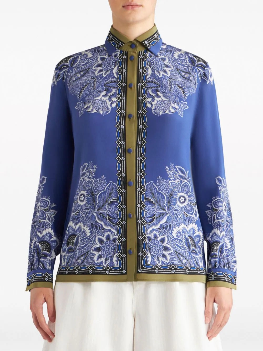 ETRO-OUTLET-SALE-Shirt Blau-ARCHIVIST