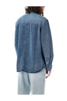 ISABEL MARANT-OUTLET-SALE-Shirt Blau-ARCHIVIST