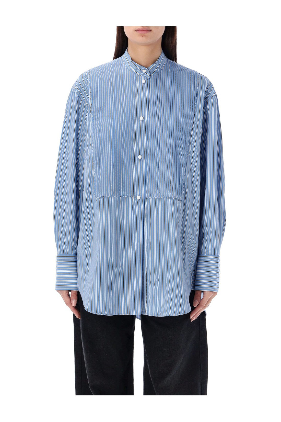 ISABEL MARANT-OUTLET-SALE-Shirt Blau-ARCHIVIST