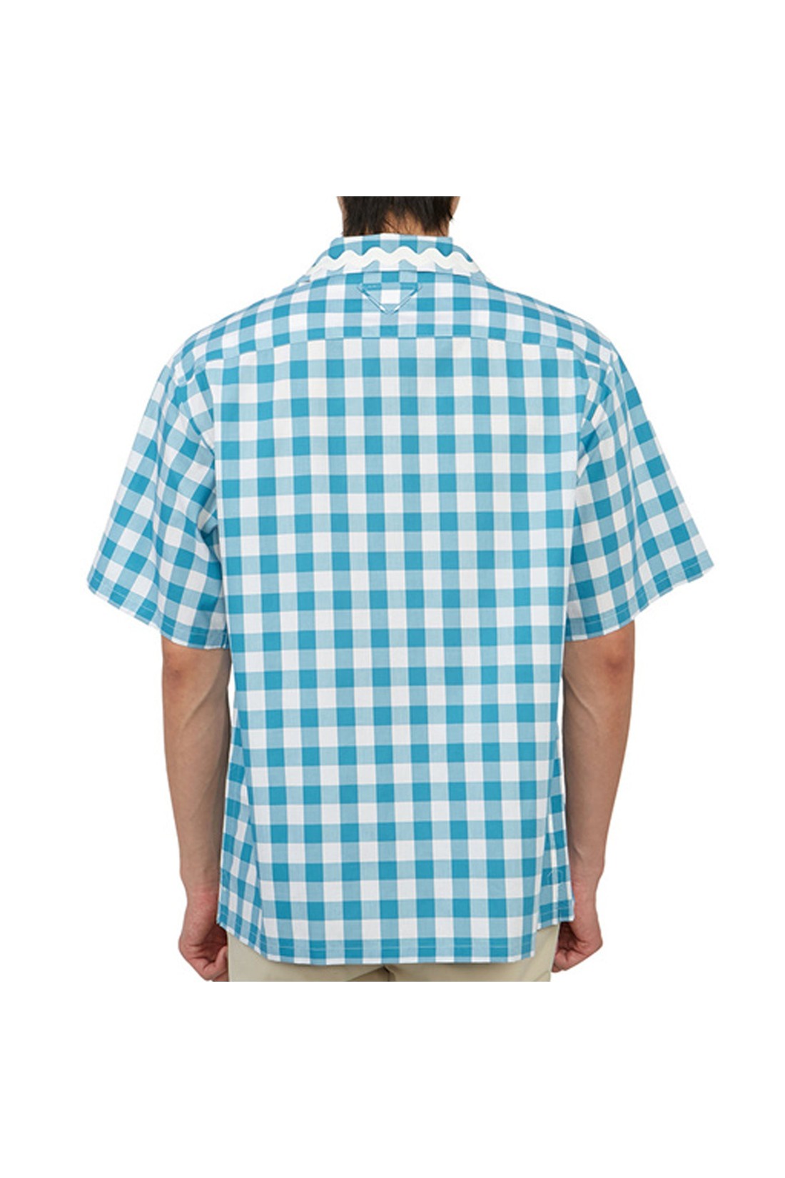 PRADA-OUTLET-SALE-Shirt Blau-ARCHIVIST