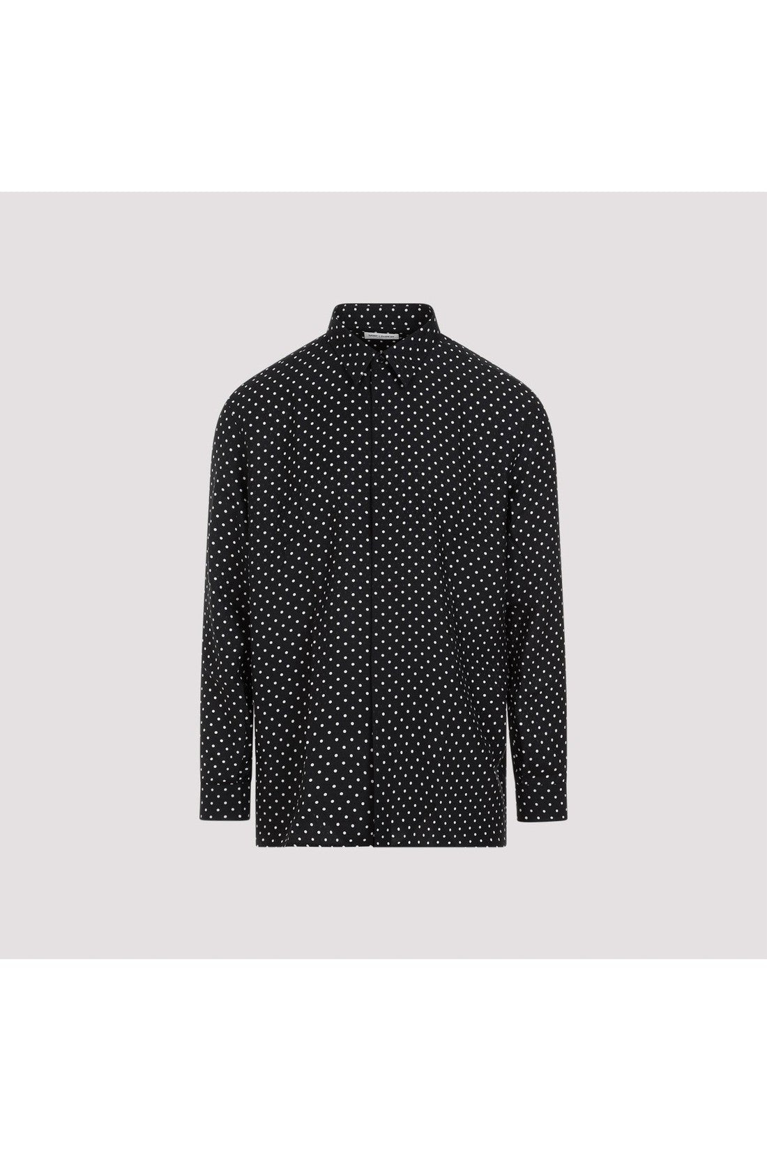 SAINT LAURENT-OUTLET-SALE-Shirt Schwarz-ARCHIVIST