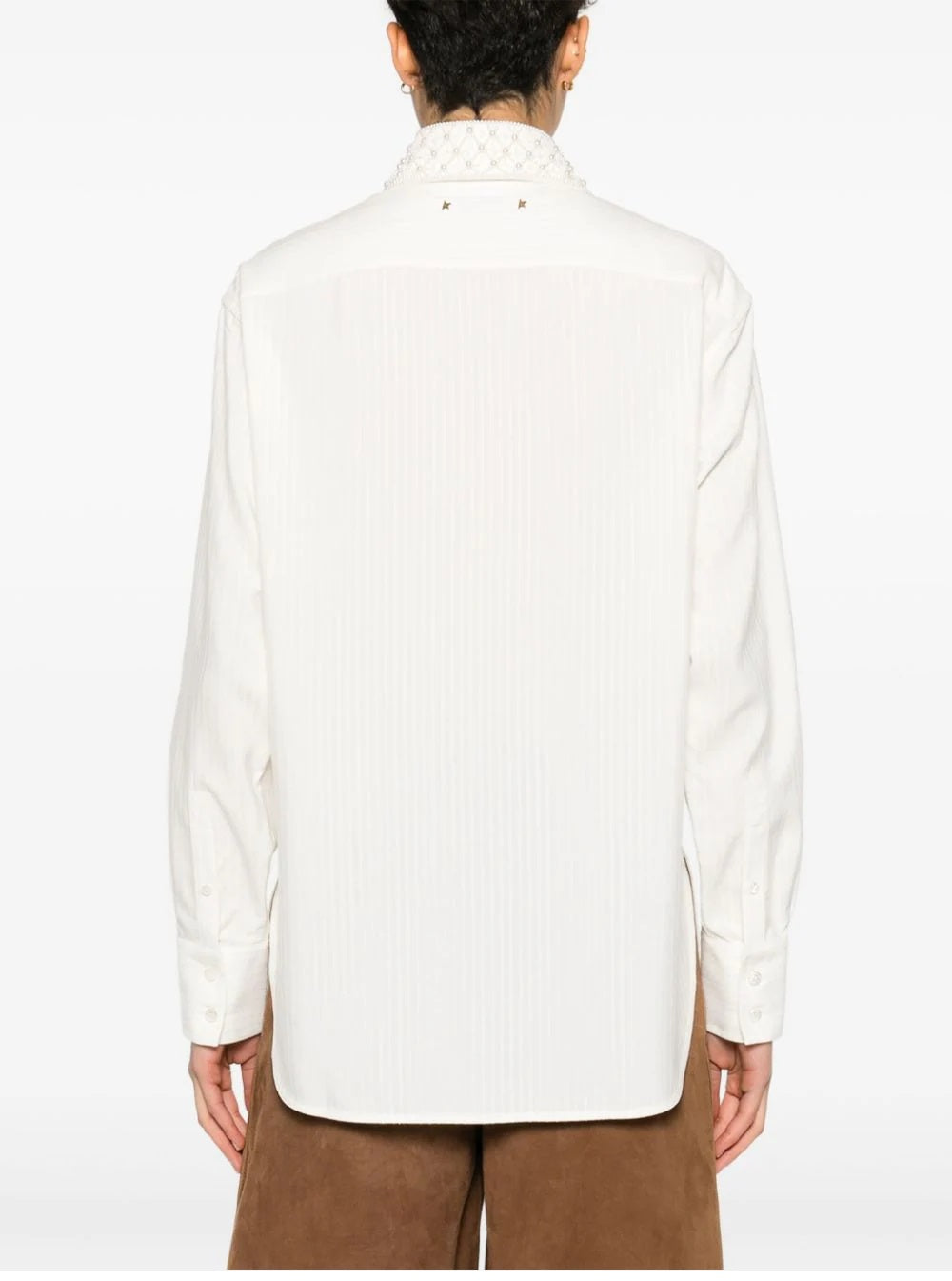 GOLDEN GOOSE-OUTLET-SALE-Shirt Weiss-ARCHIVIST