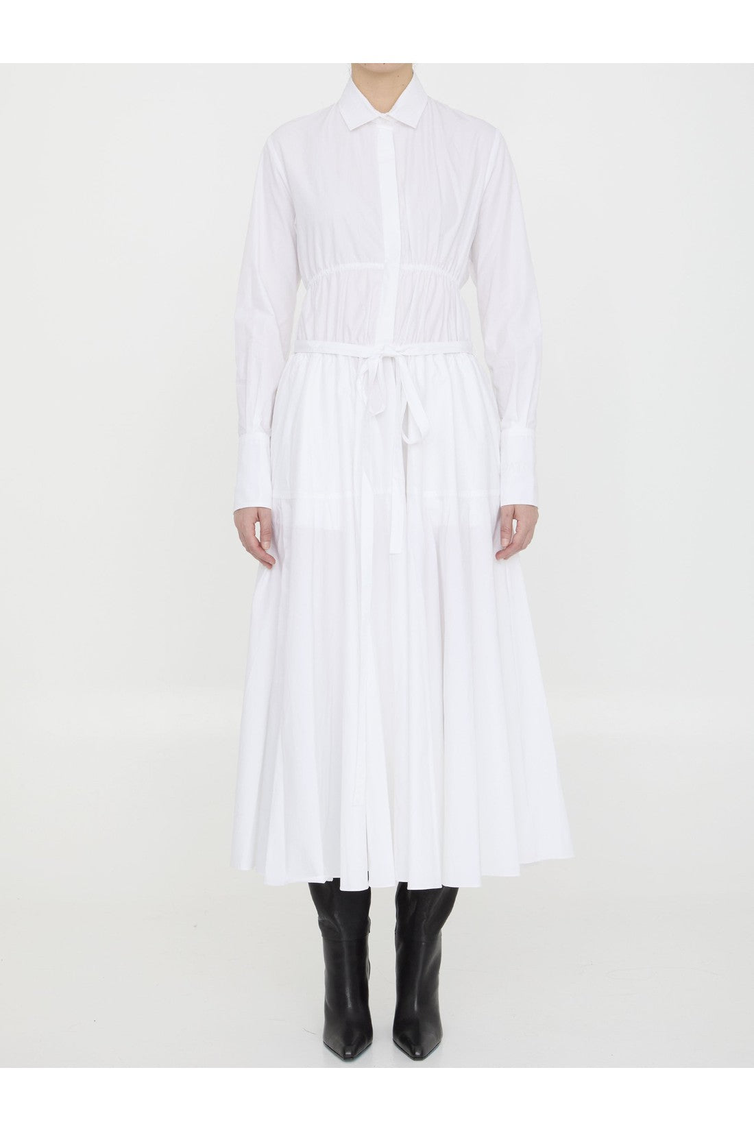 PATOU-OUTLET-SALE-Shirt dress in cotton-ARCHIVIST