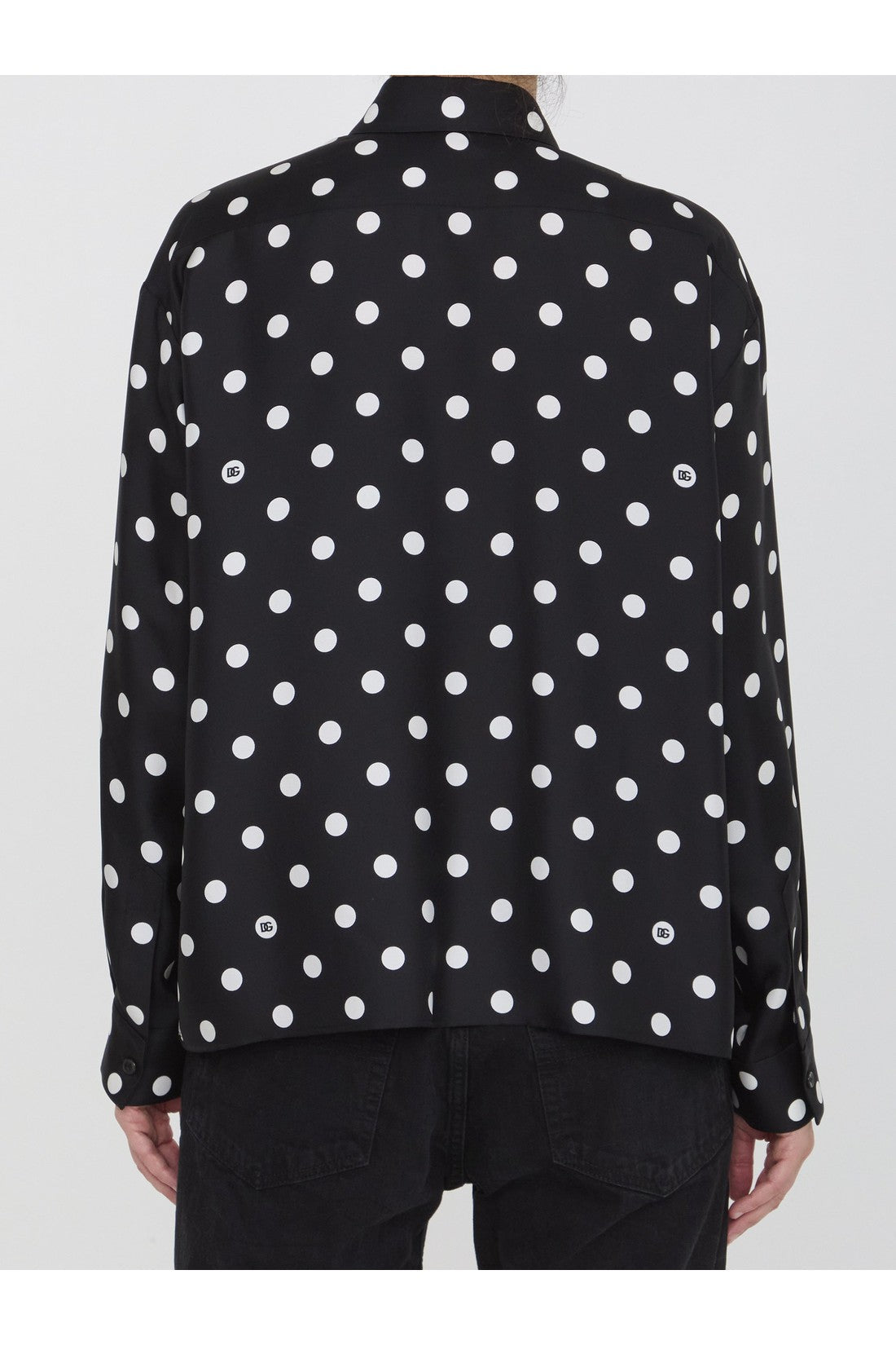 DOLCE&GABBANA-OUTLET-SALE-Shirt with Polka-dot print-ARCHIVIST