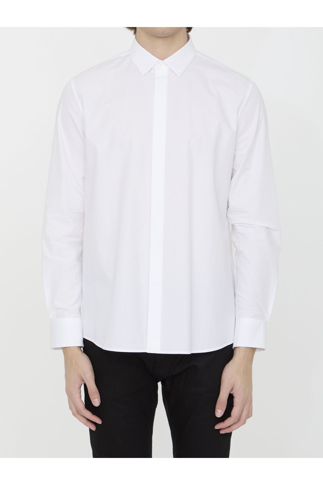 VALENTINO GARAVANI-OUTLET-SALE-Shirt with Rockstud Untitled studs-ARCHIVIST