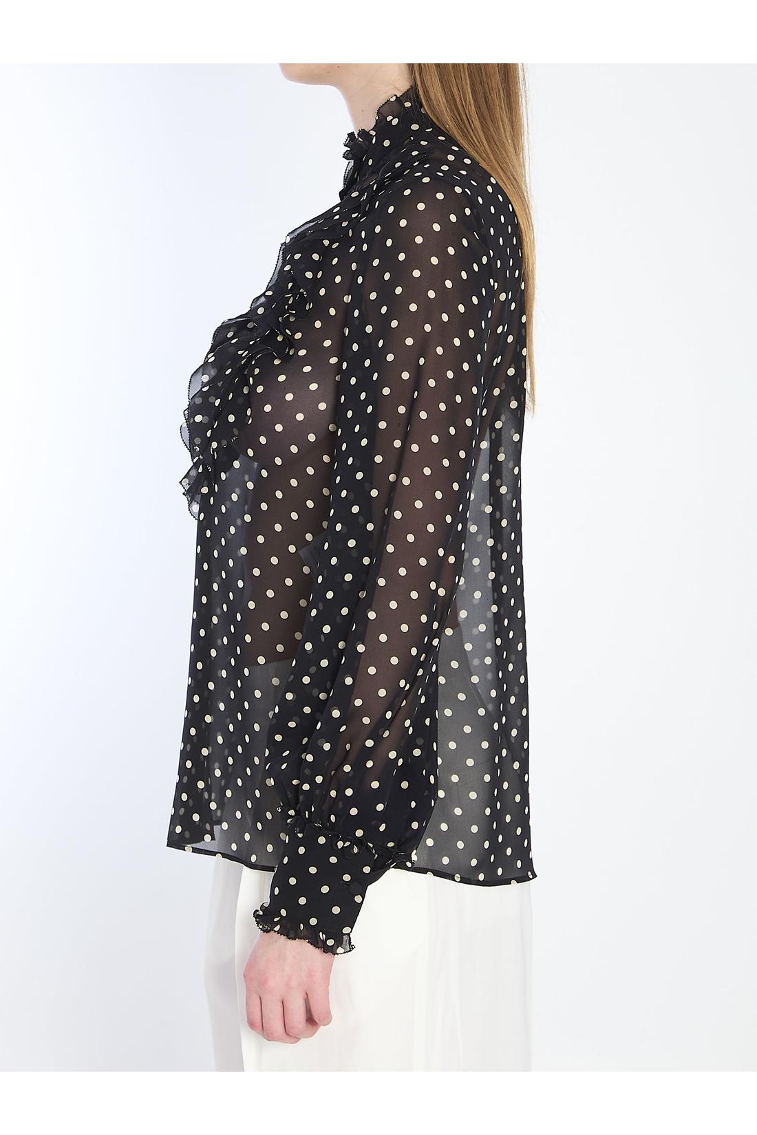 Valentino Garavani-OUTLET-SALE-Shirt with polka dots-ARCHIVIST