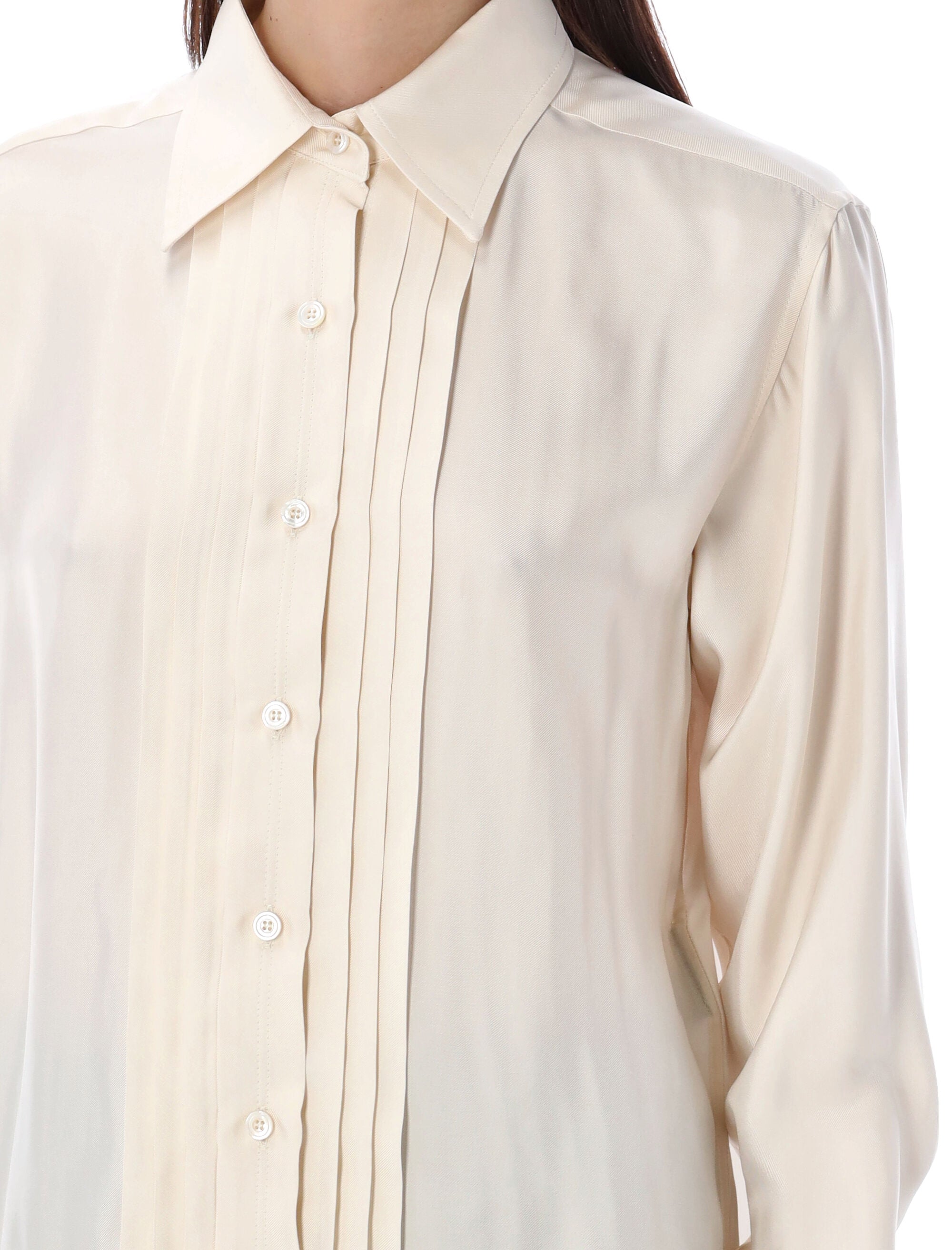 TOM FORD-OUTLET-SALE-Shirts BEIGE-ARCHIVIST