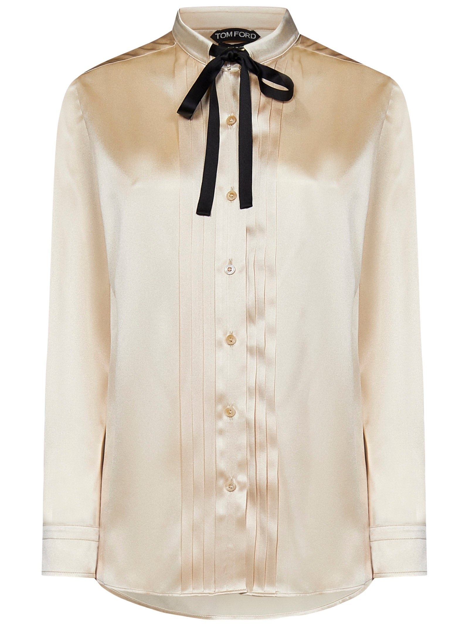 TOM FORD-OUTLET-SALE-Shirts BEIGE-ARCHIVIST