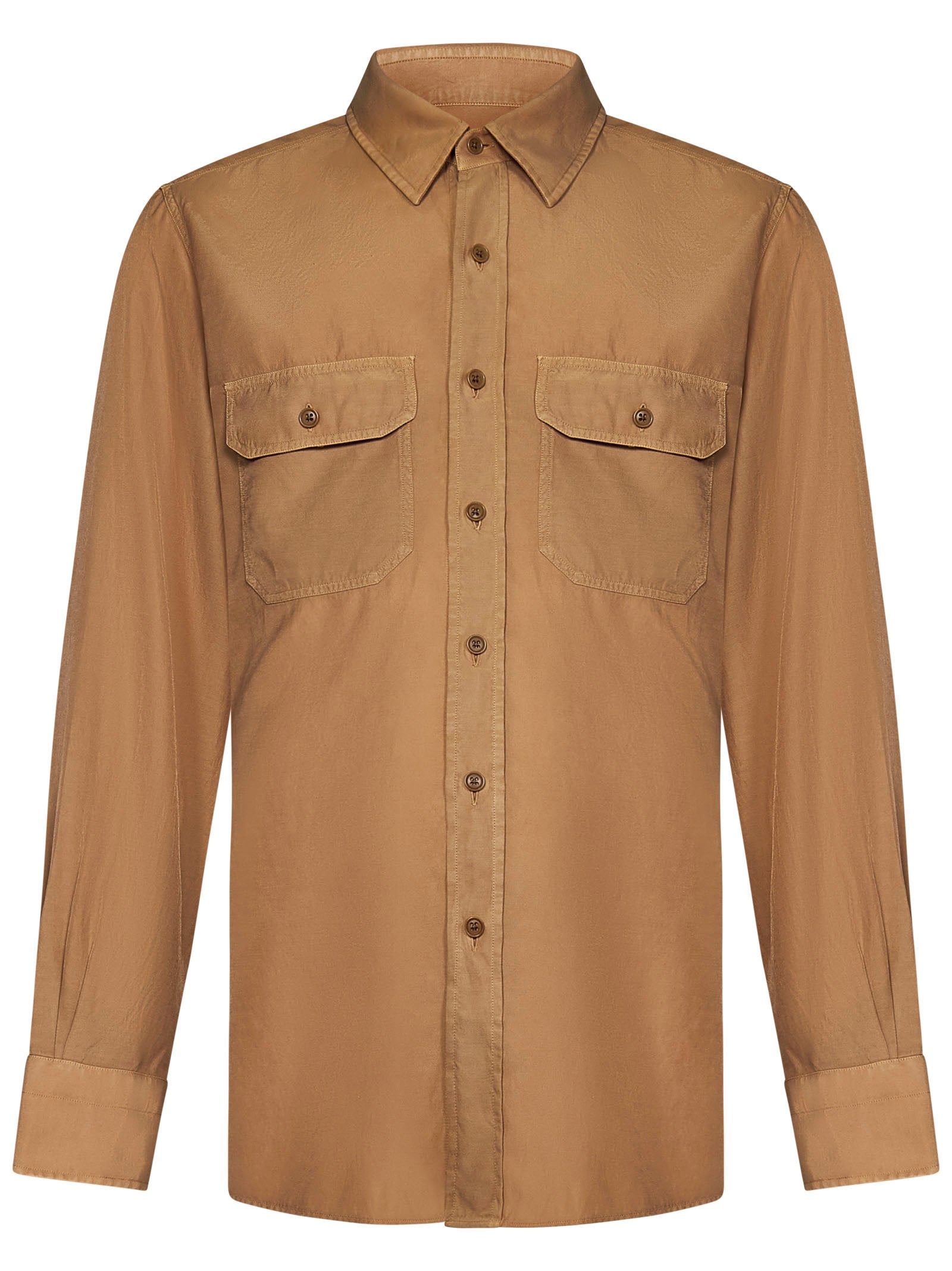 Tom Ford-OUTLET-SALE-Shirts BEIGE-ARCHIVIST