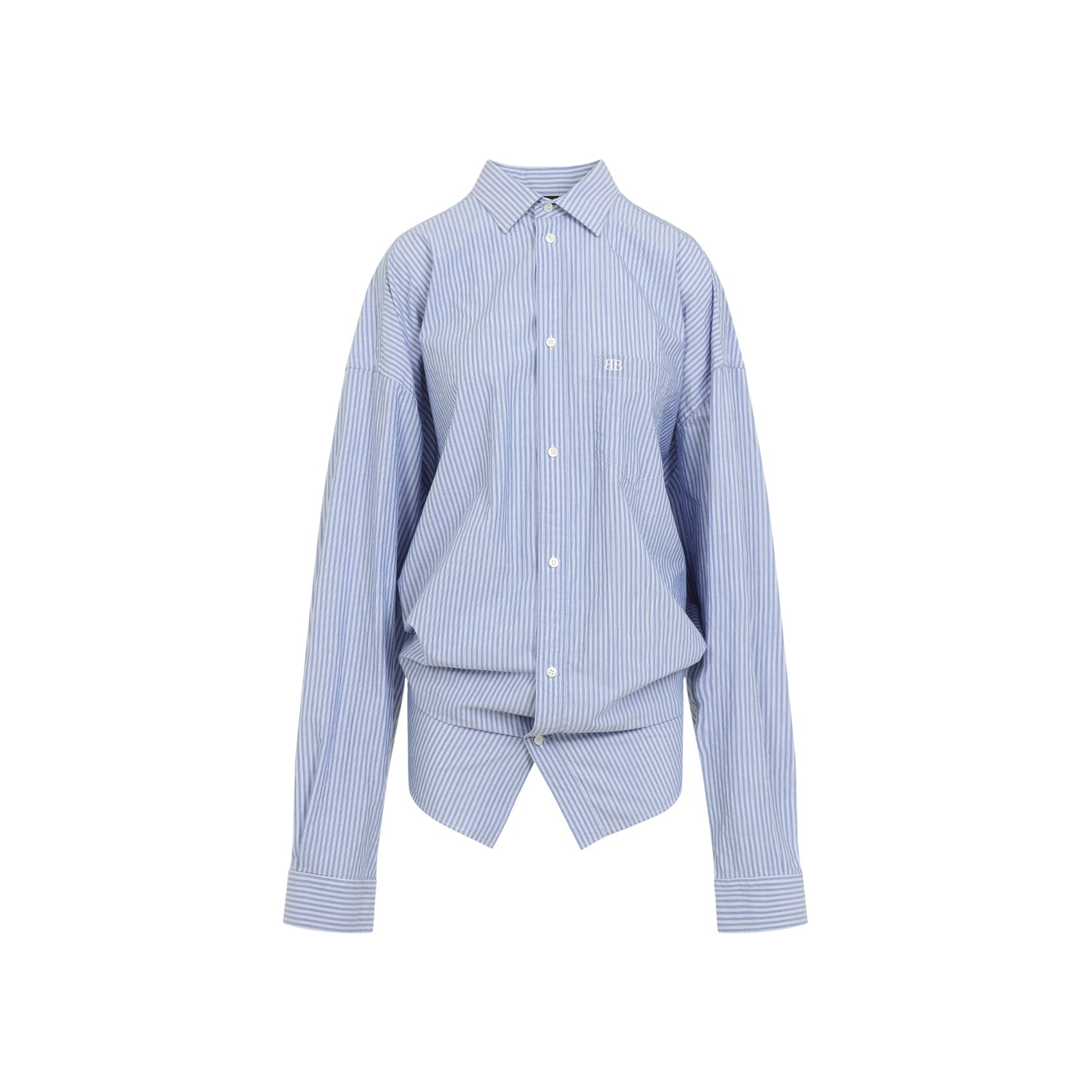 BALENCIAGA-OUTLET-SALE-Shirts BLAU-ARCHIVIST