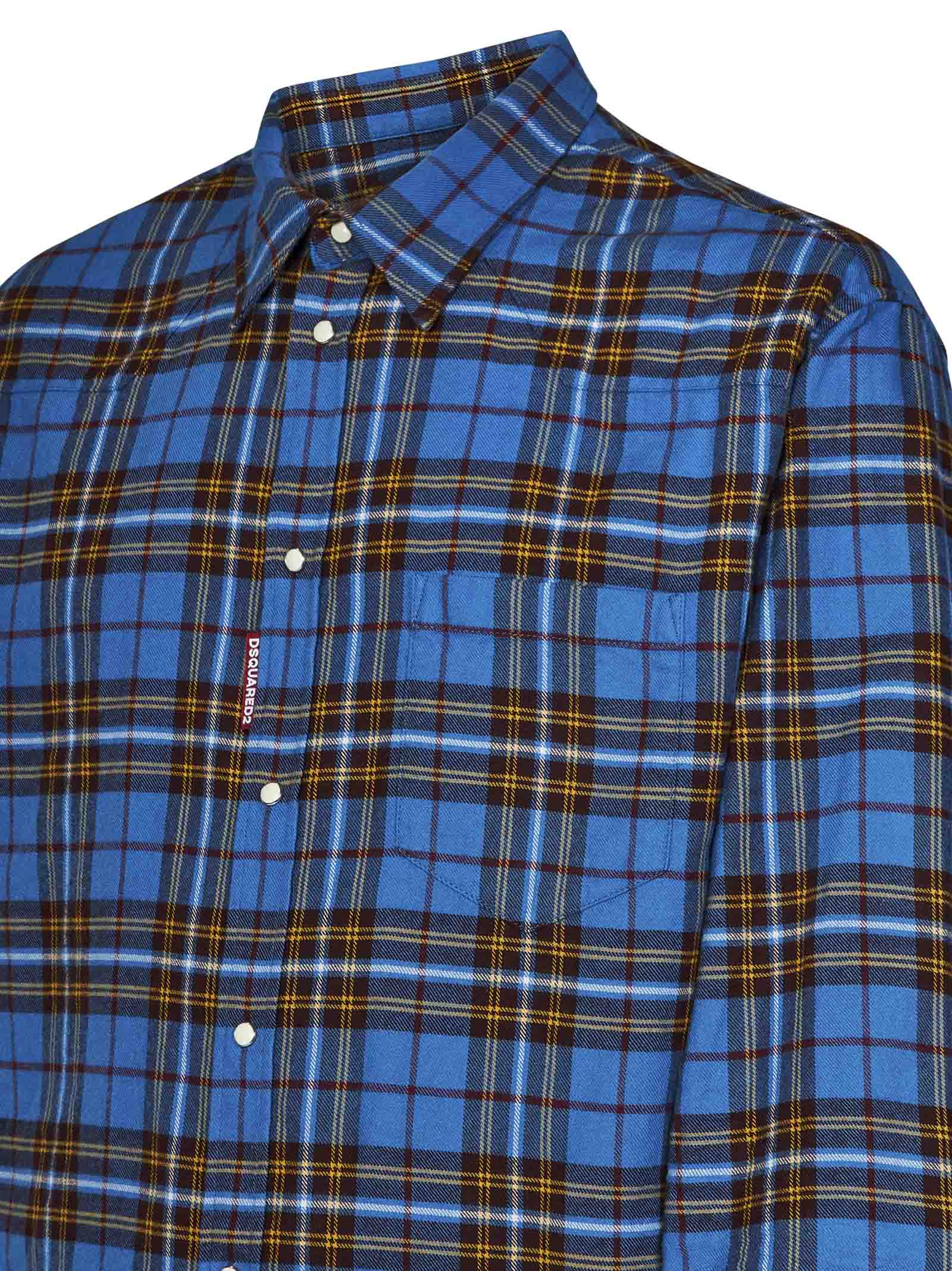 DSQUARED2-OUTLET-SALE-Shirts BLAU-ARCHIVIST