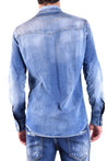 DSQUARED2-OUTLET-SALE-Shirts BLAU-ARCHIVIST