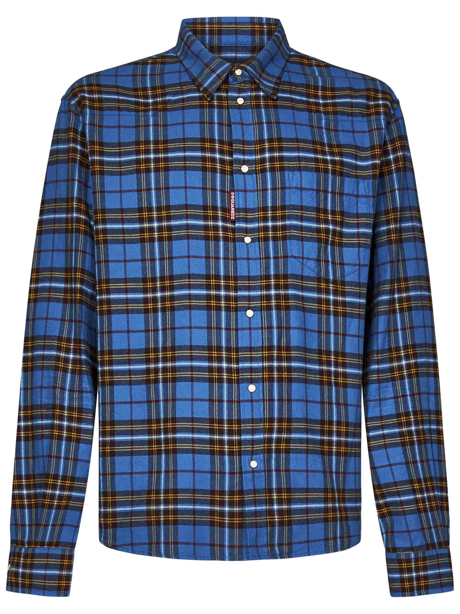 DSQUARED2-OUTLET-SALE-Shirts BLAU-ARCHIVIST