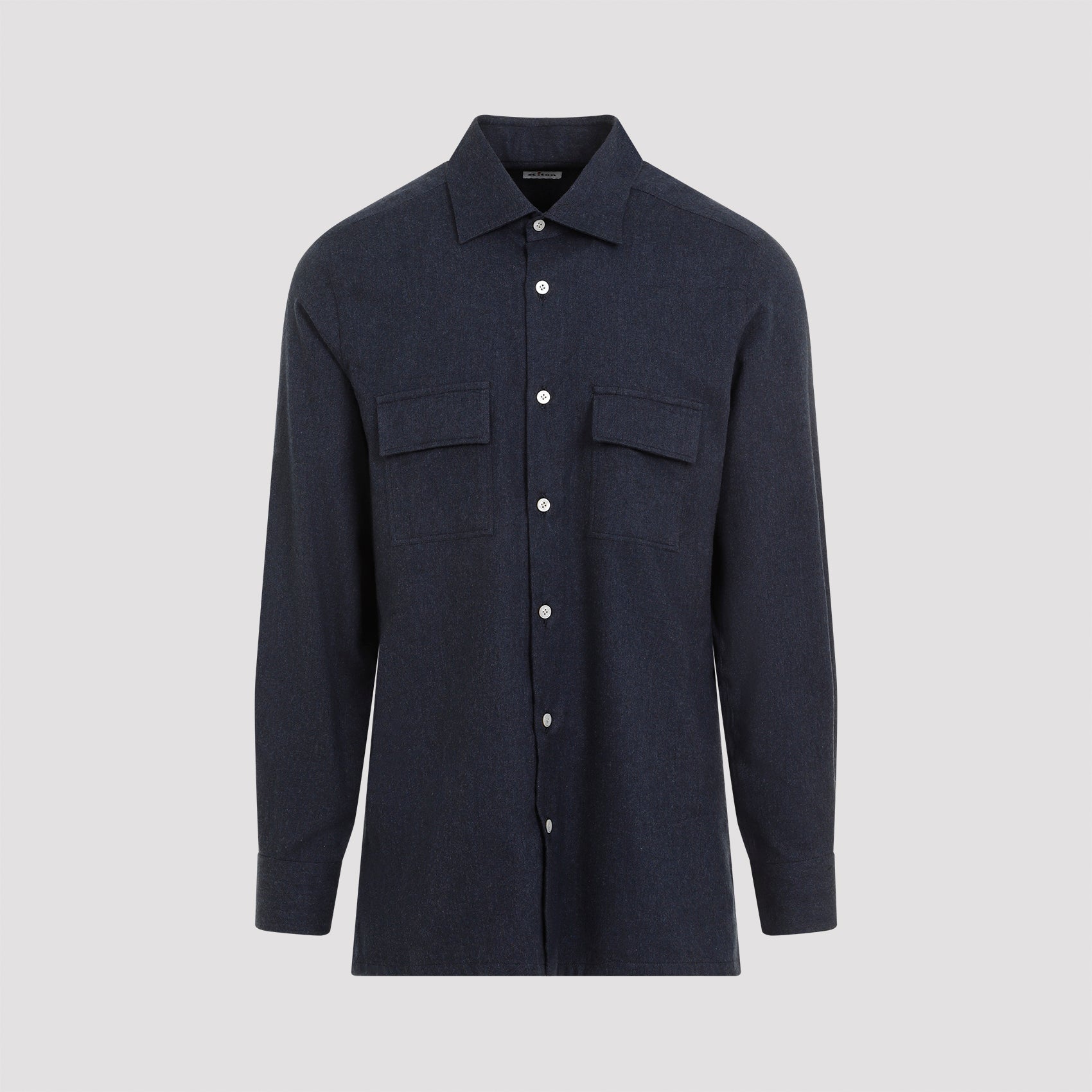 KITON-OUTLET-SALE-Shirts BLAU-ARCHIVIST