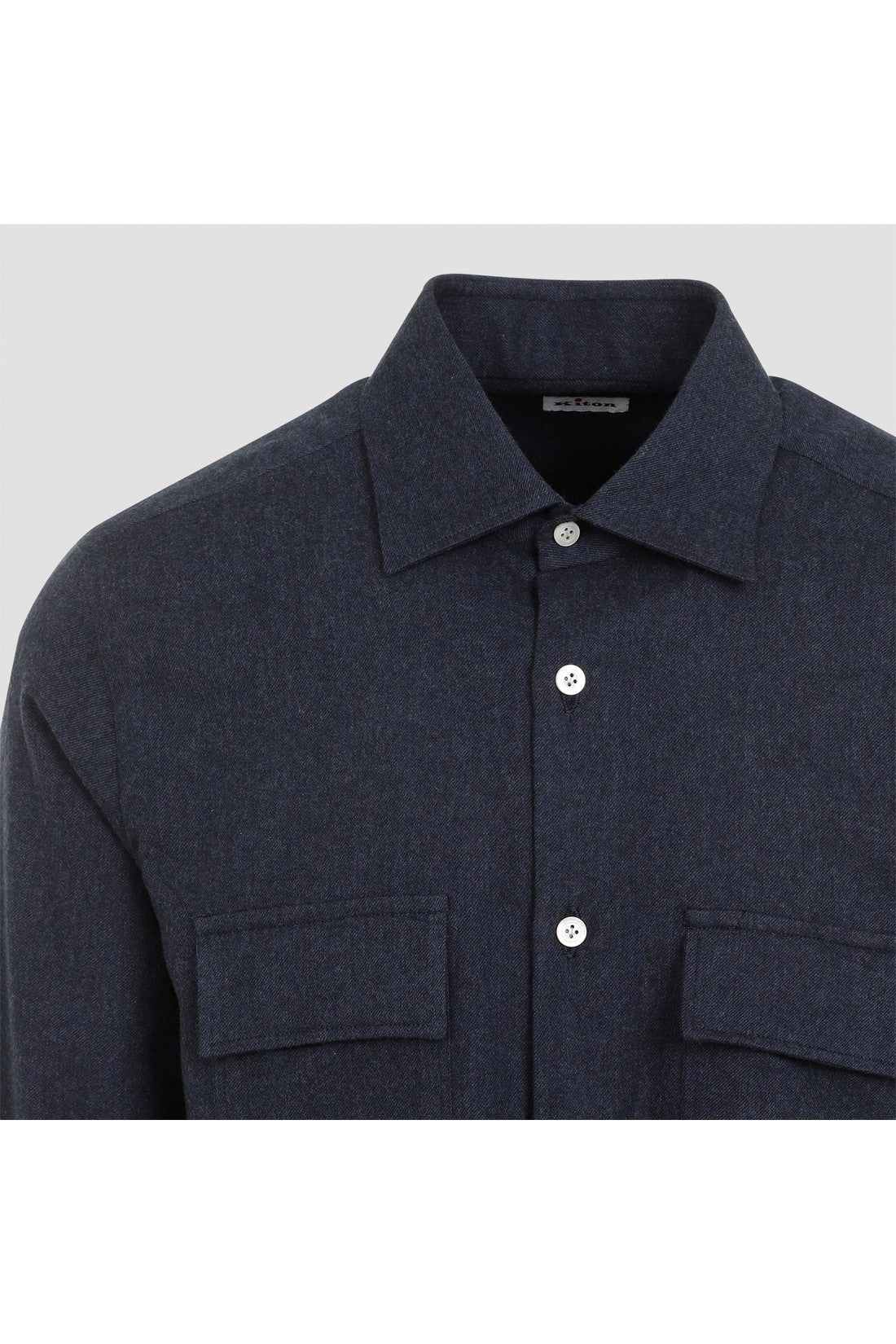 KITON-OUTLET-SALE-Shirts BLAU-ARCHIVIST