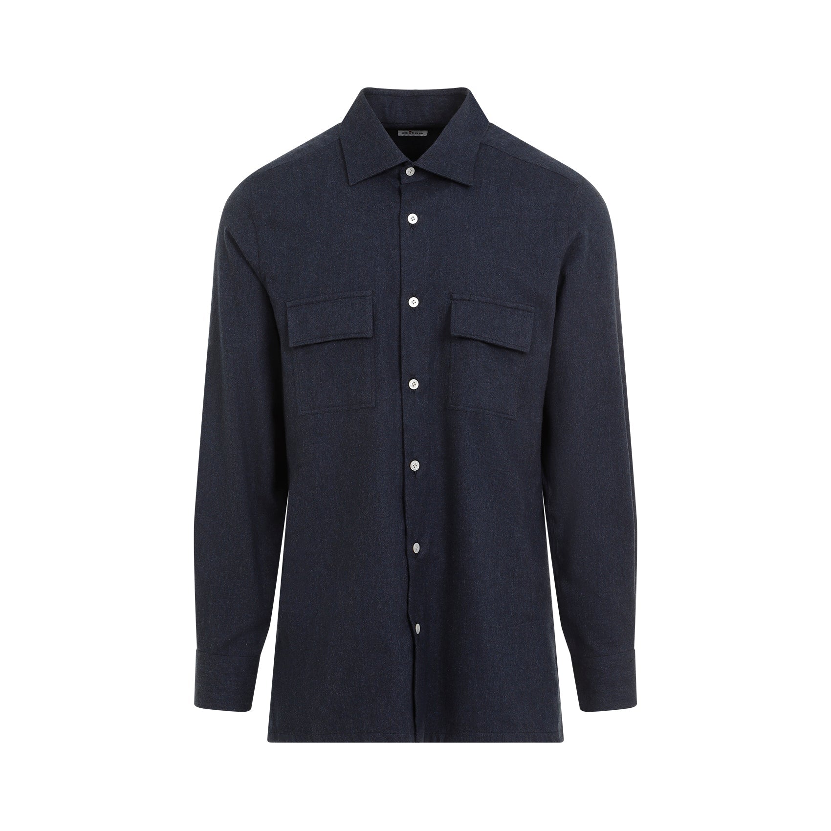 KITON-OUTLET-SALE-Shirts BLAU-ARCHIVIST