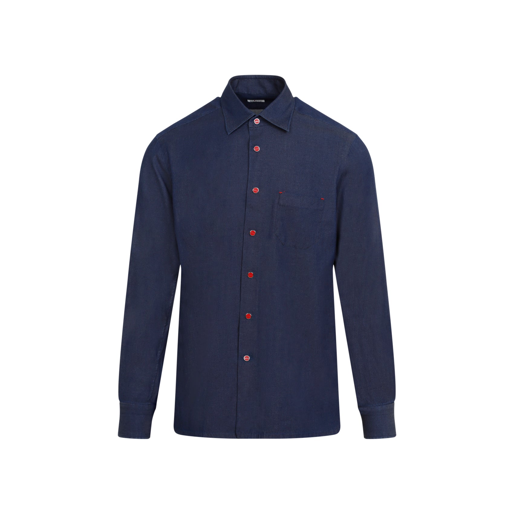 Kiton-OUTLET-SALE-Shirts BLAU-ARCHIVIST