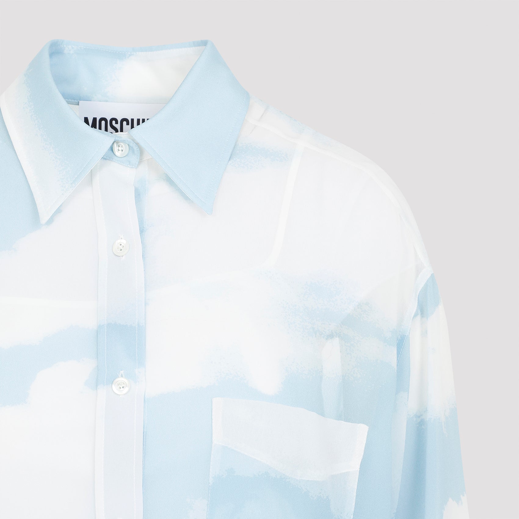 MOSCHINO-OUTLET-SALE-Shirts BLAU-ARCHIVIST