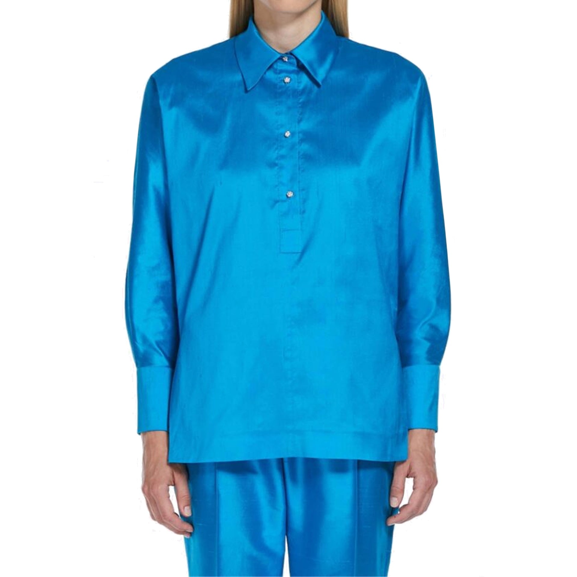 Max Mara Studio-OUTLET-SALE-Shirts BLAU-ARCHIVIST
