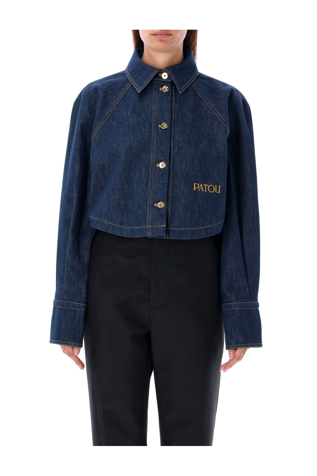 PATOU-OUTLET-SALE-Shirts BLAU-ARCHIVIST