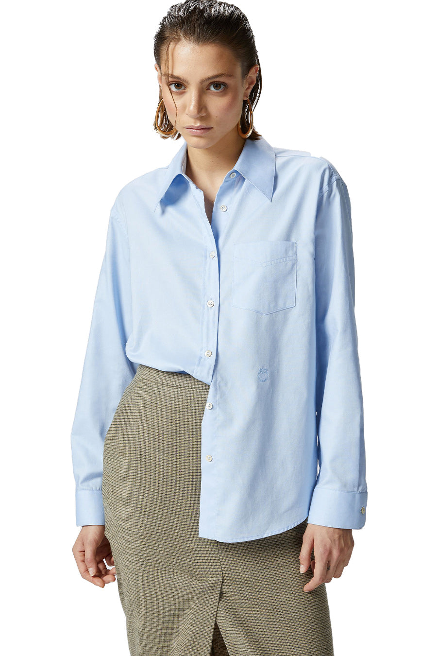 PINKO-OUTLET-SALE-Shirts BLAU-ARCHIVIST