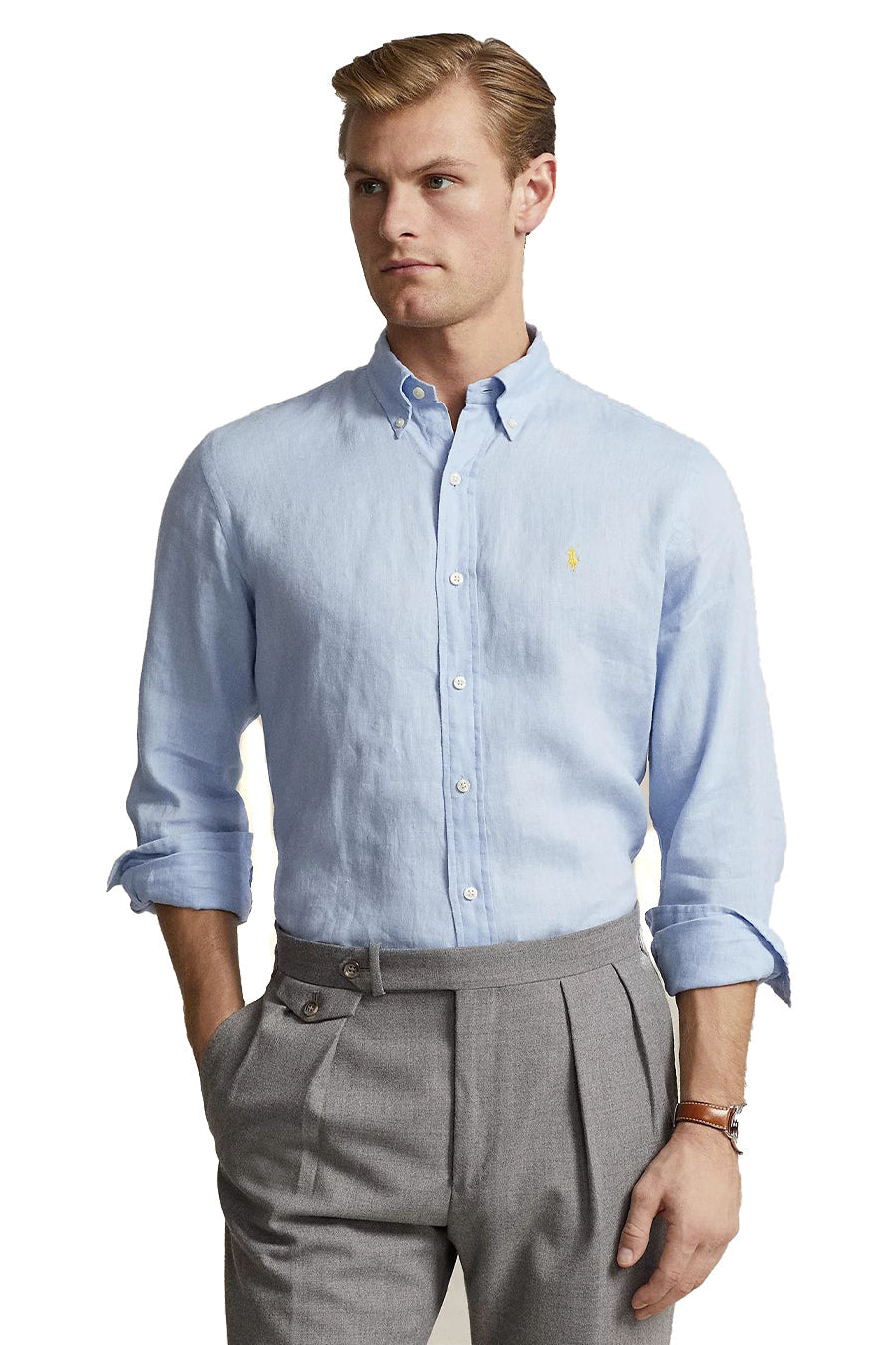 POLO RALPH LAUREN-OUTLET-SALE-Shirts BLAU-ARCHIVIST