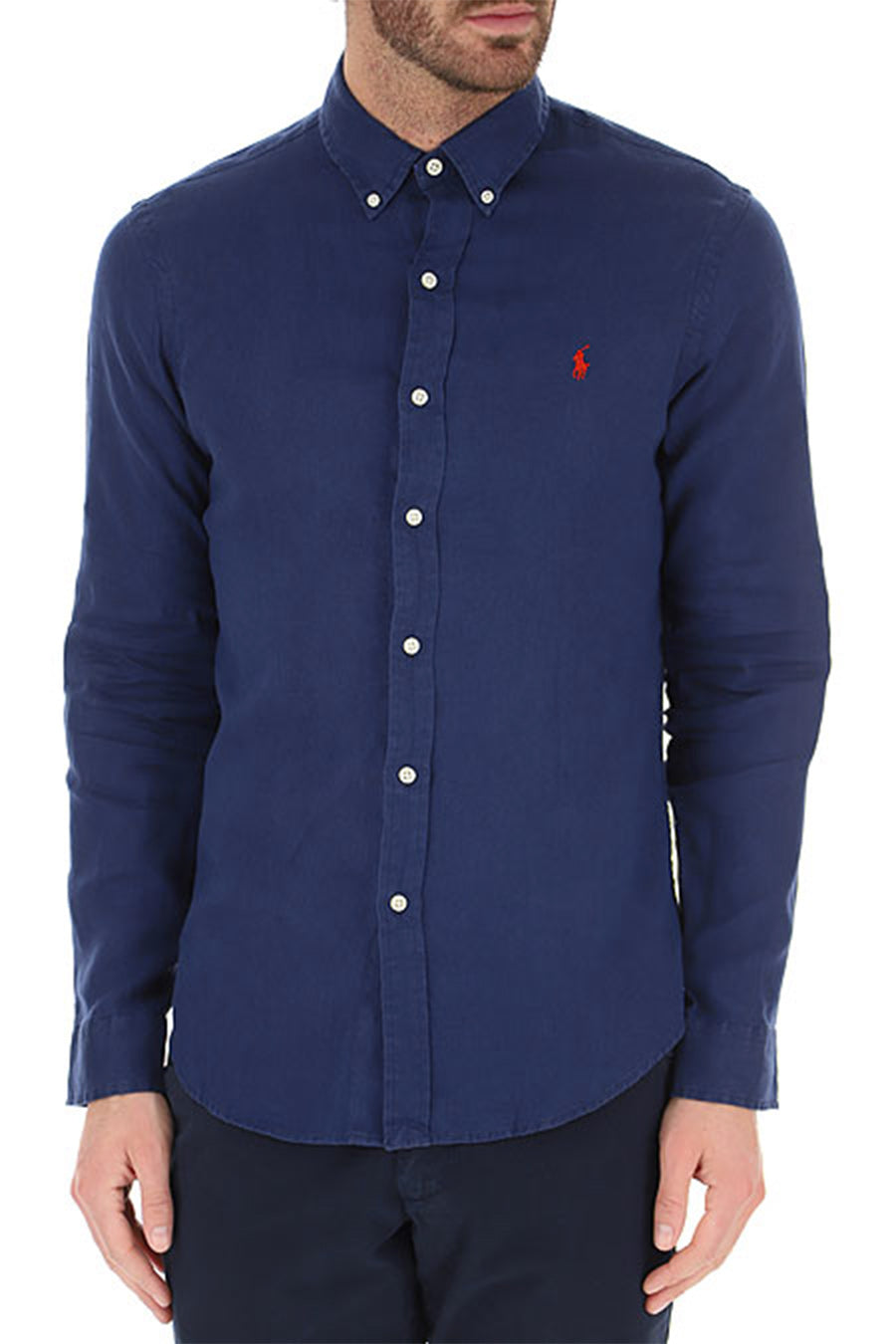 POLO RALPH LAUREN-OUTLET-SALE-Shirts BLAU-ARCHIVIST