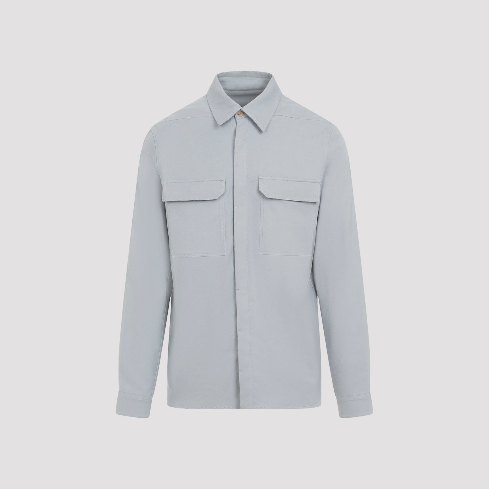 RICK OWENS-OUTLET-SALE-Shirts BLAU-ARCHIVIST