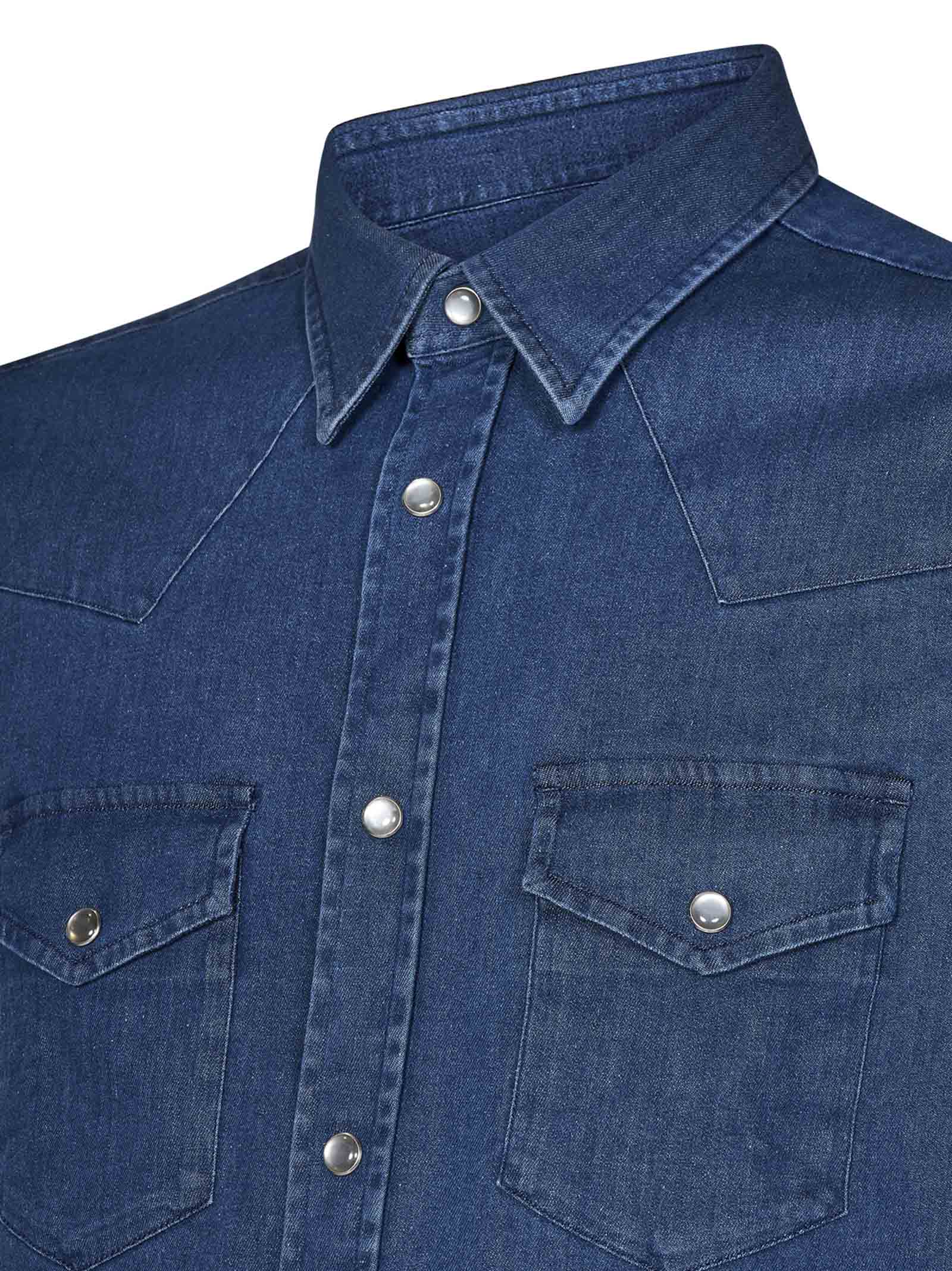 TOM FORD-OUTLET-SALE-Shirts BLAU-ARCHIVIST