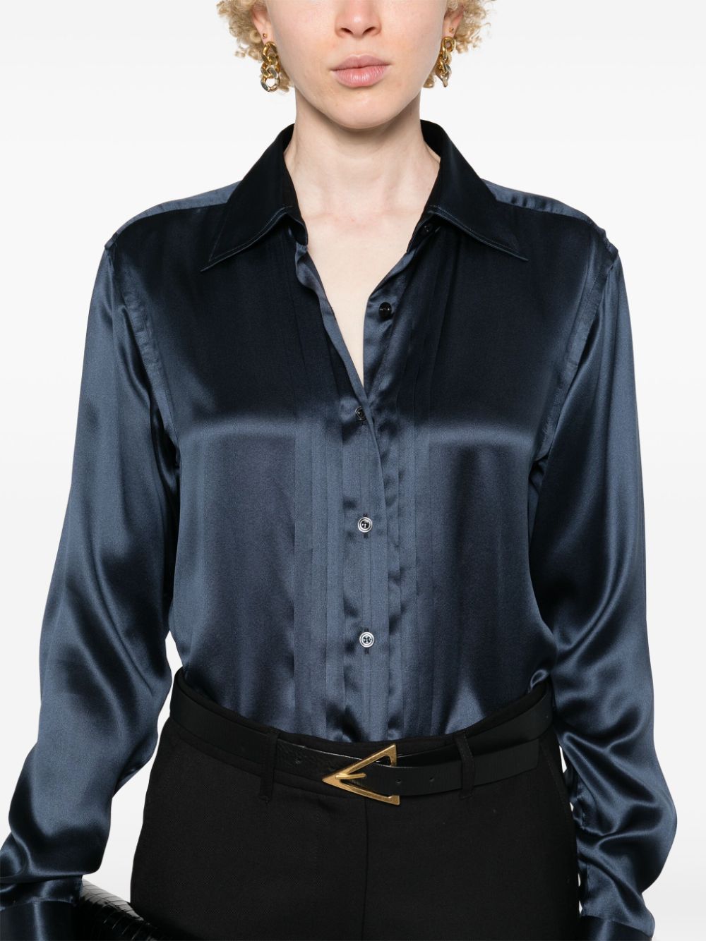 Tom Ford-OUTLET-SALE-Shirts BLAU-ARCHIVIST