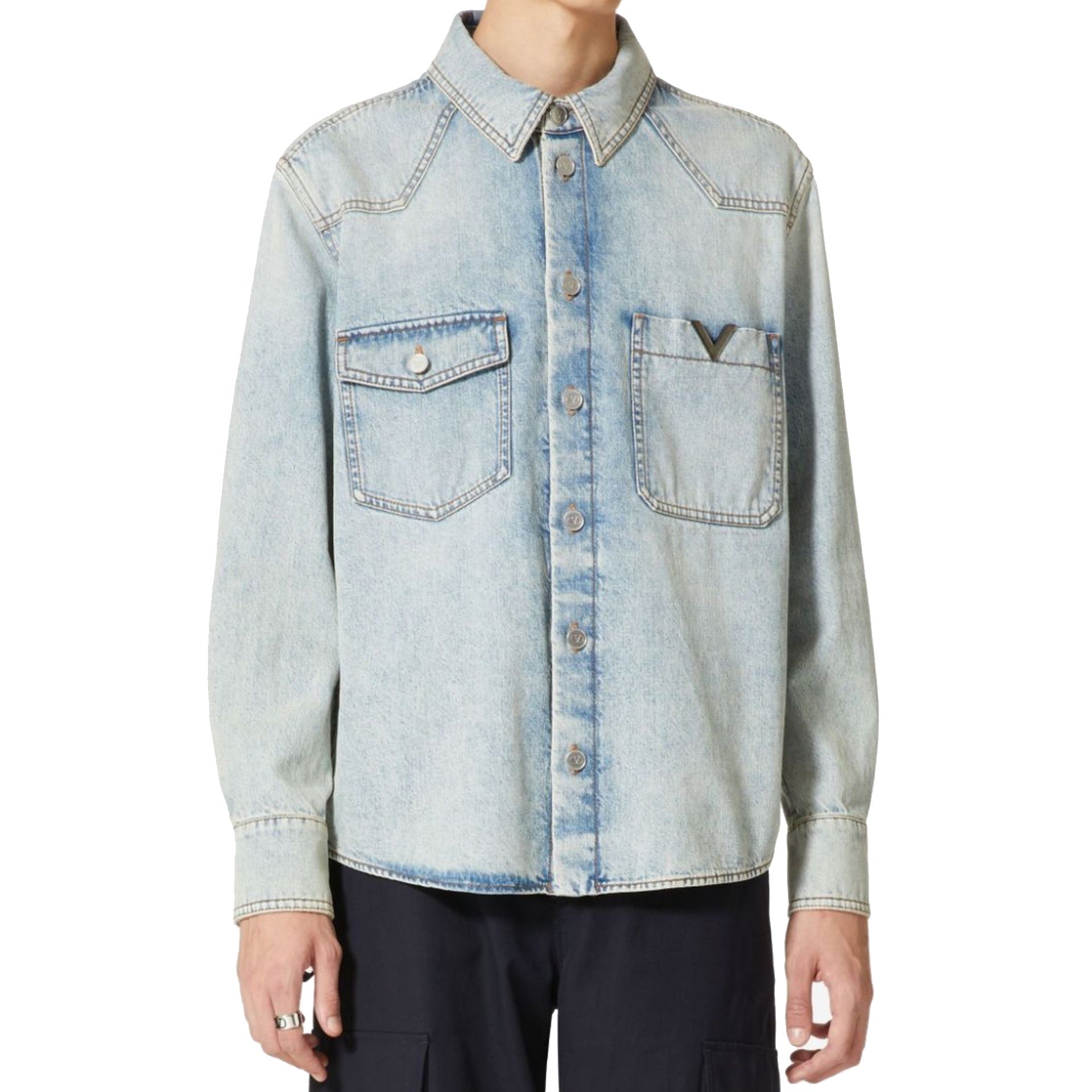 Valentino-OUTLET-SALE-Shirts BLAU-ARCHIVIST