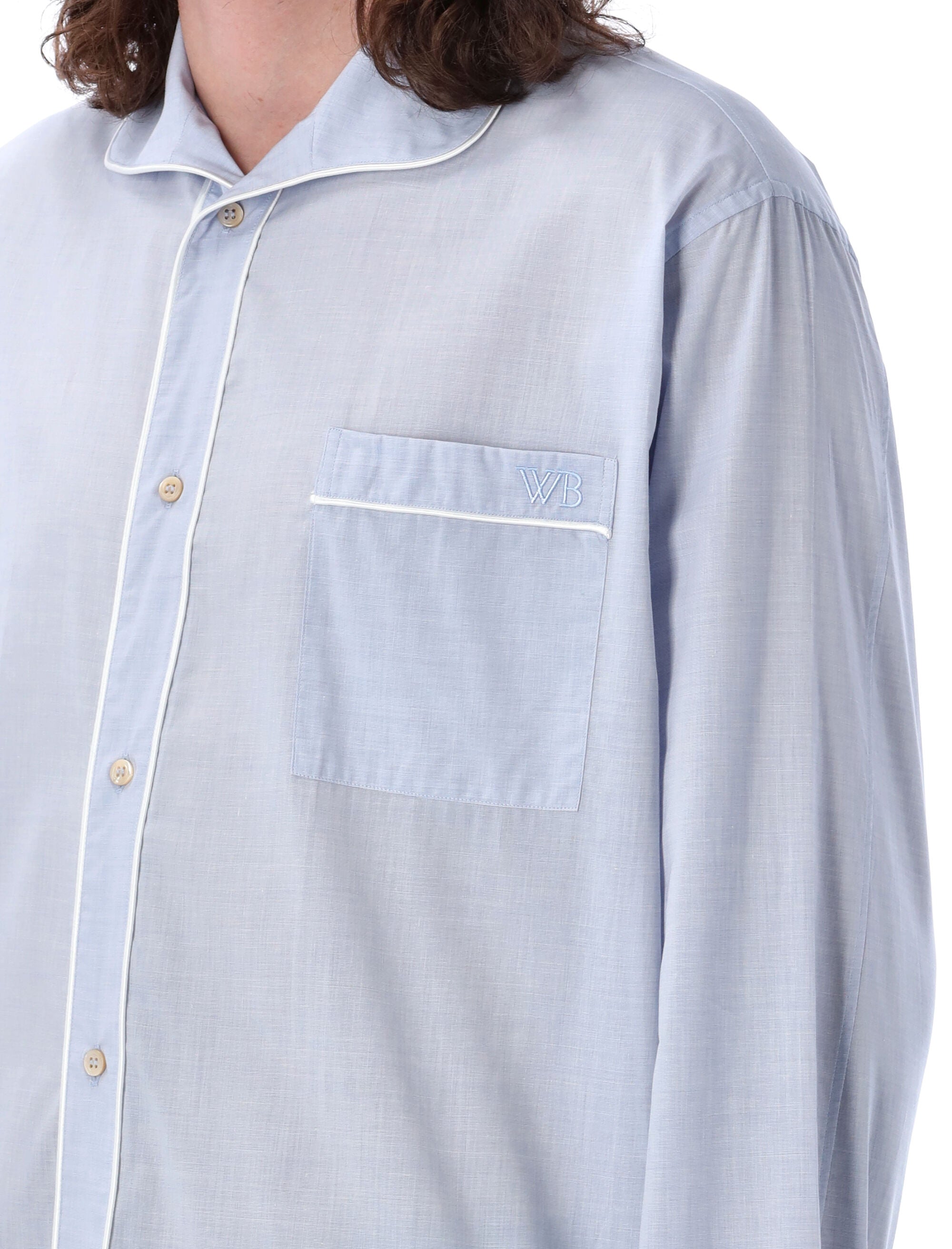 WALES BONNER-OUTLET-SALE-Shirts BLAU-ARCHIVIST