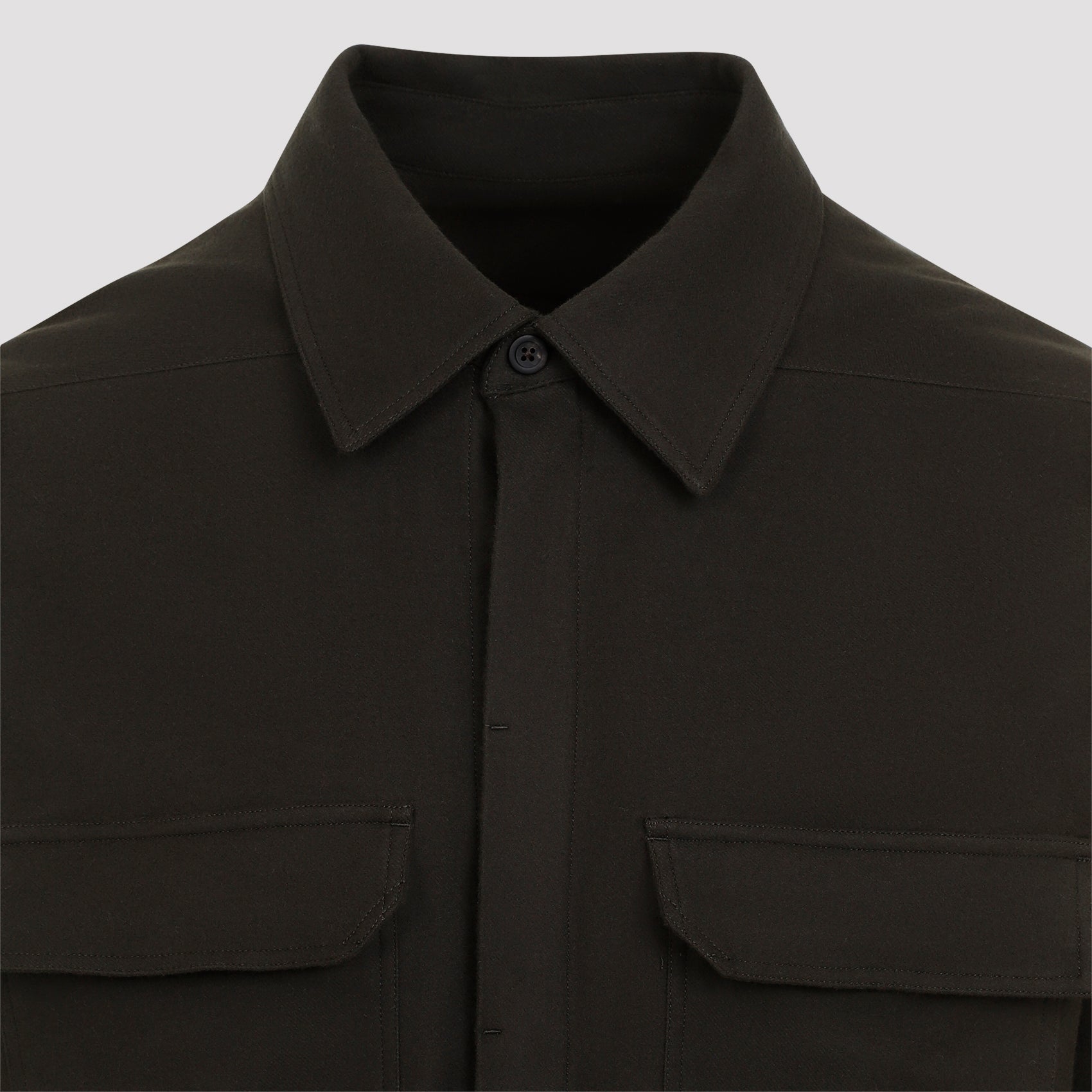 RICK OWENS-OUTLET-SALE-Shirts GRÜN-ARCHIVIST