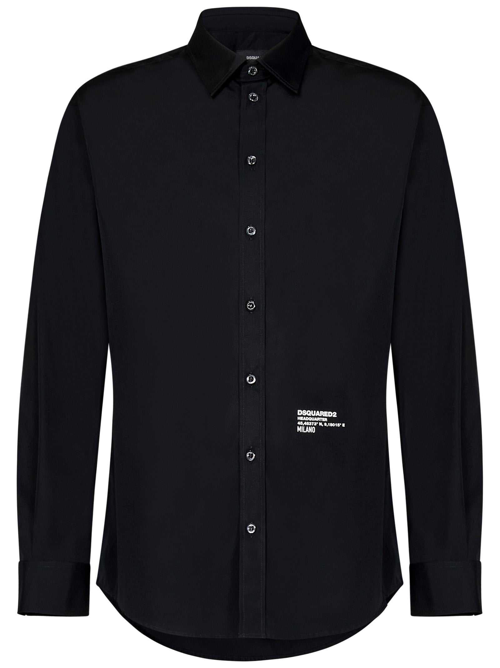 DSQUARED2-OUTLET-SALE-Shirts SCHWARZ-ARCHIVIST