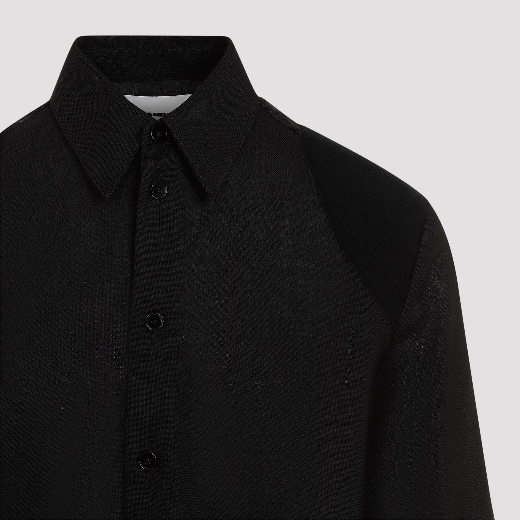 Jil Sander-OUTLET-SALE-Shirts SCHWARZ-ARCHIVIST