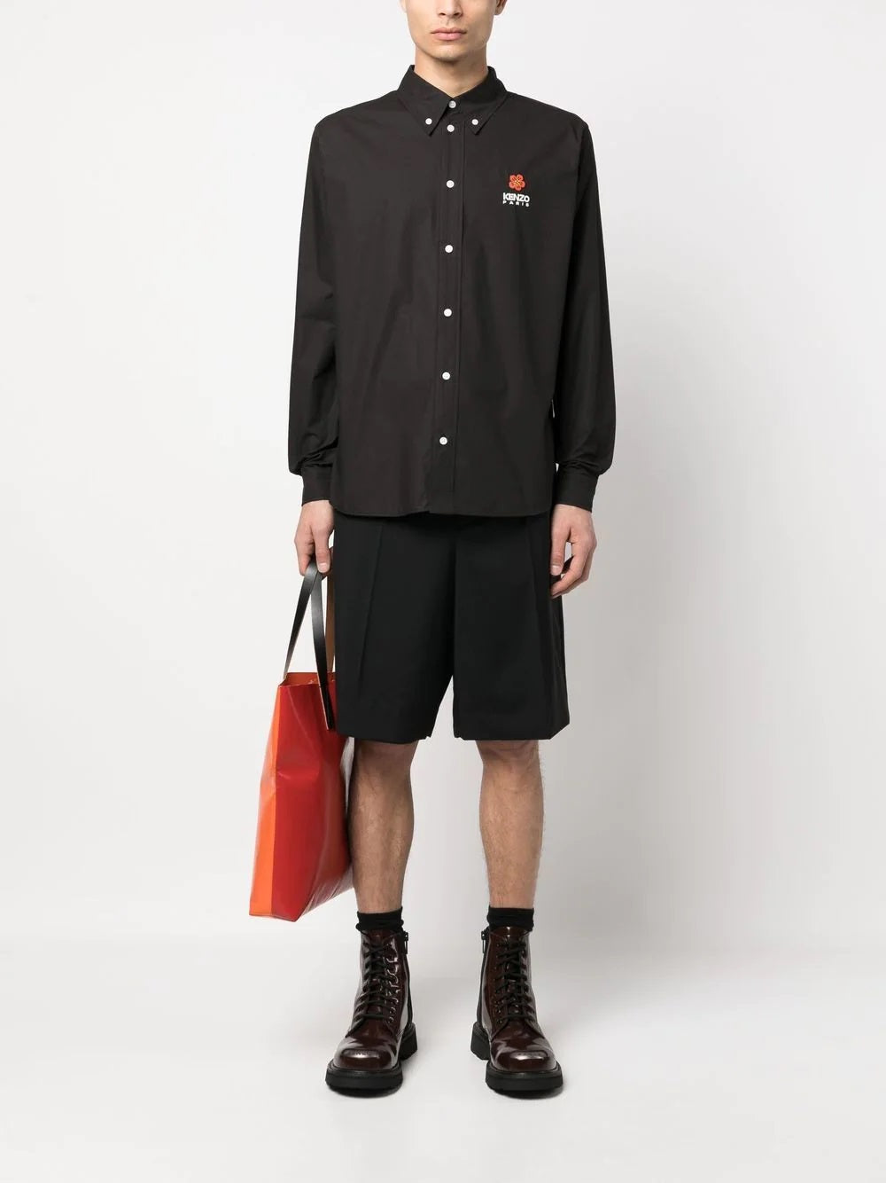 KENZO-OUTLET-SALE-Shirts SCHWARZ-ARCHIVIST