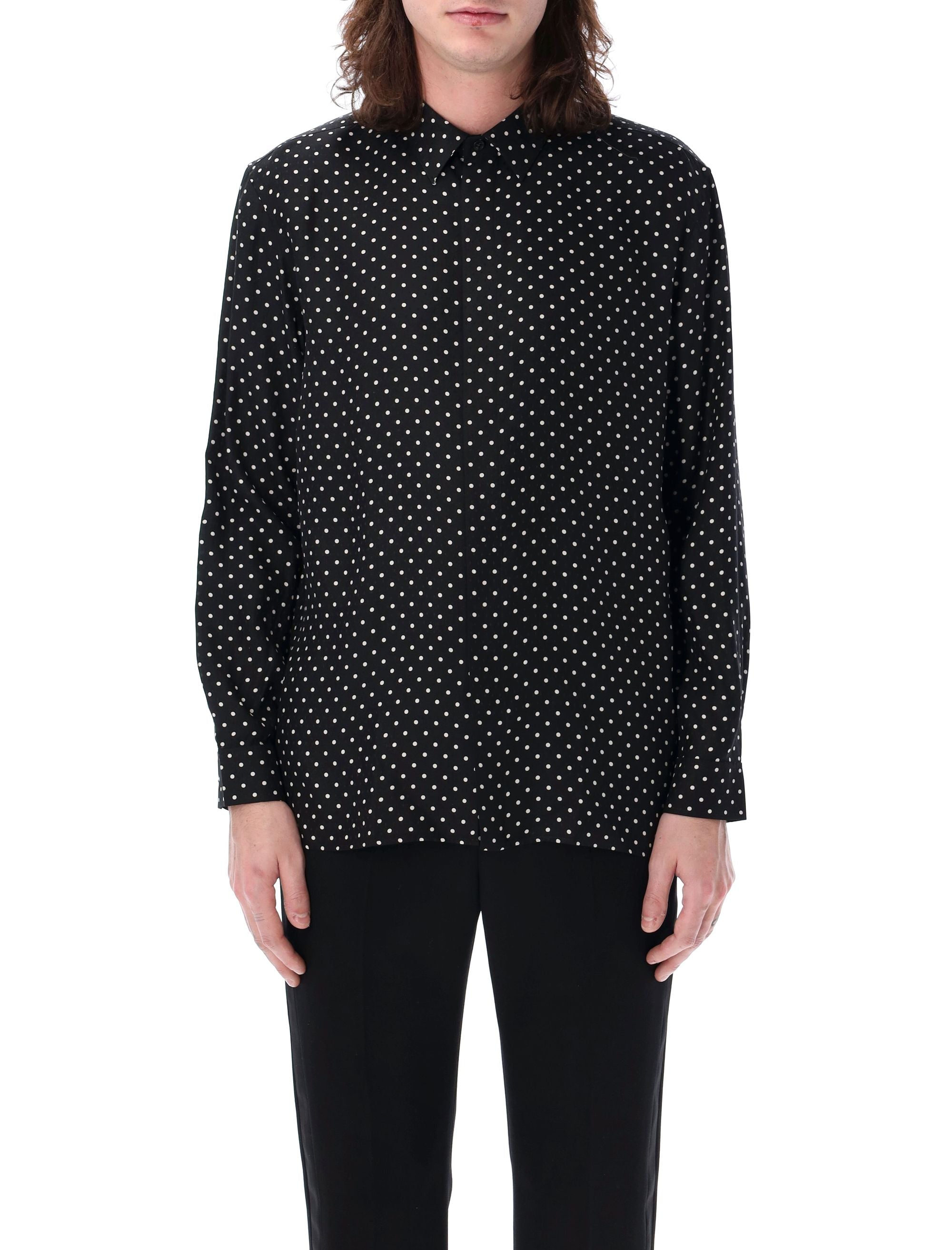 SAINT LAURENT PARIS-OUTLET-SALE-Shirts SCHWARZ-ARCHIVIST