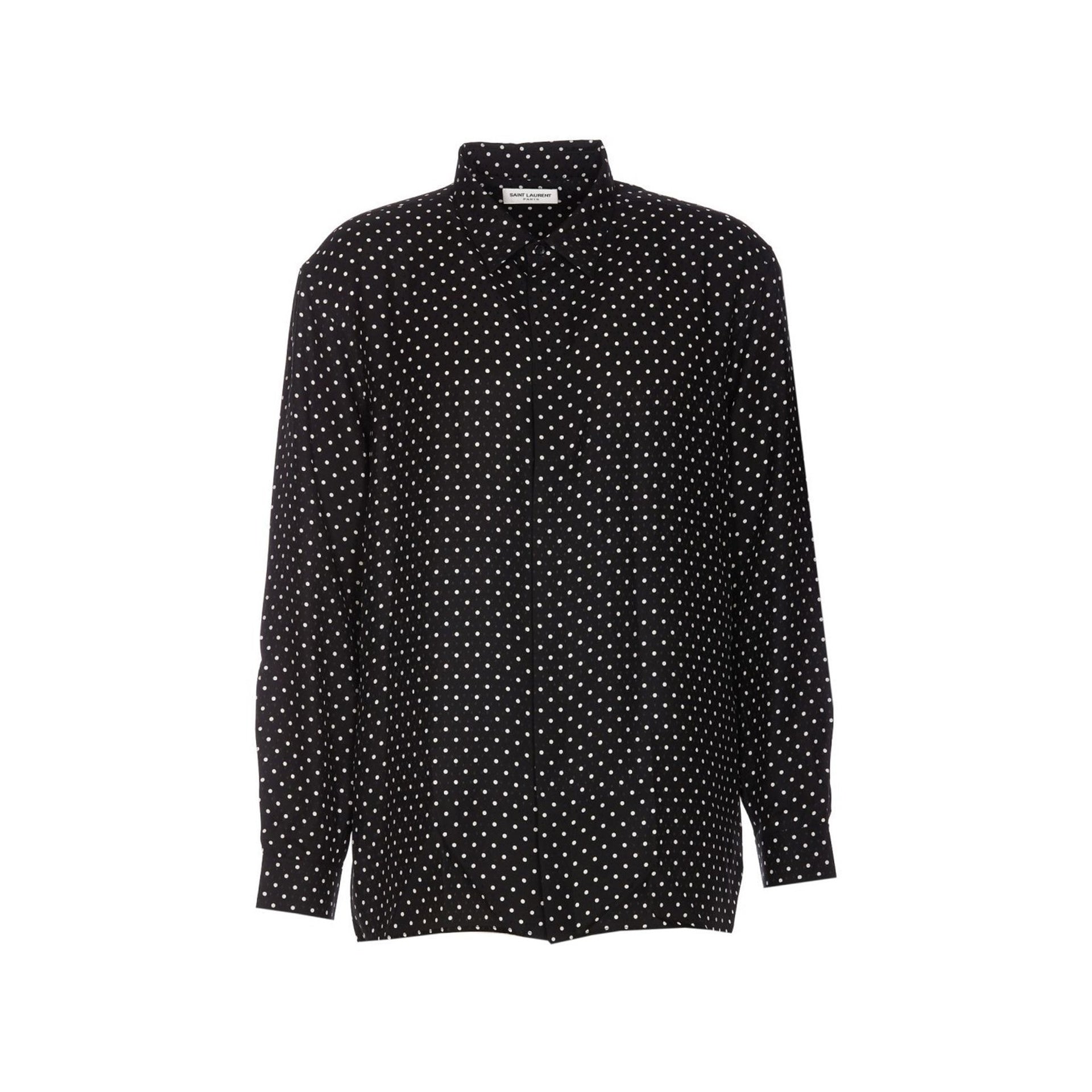 SAINT LAURENT-OUTLET-SALE-Shirts SCHWARZ-ARCHIVIST