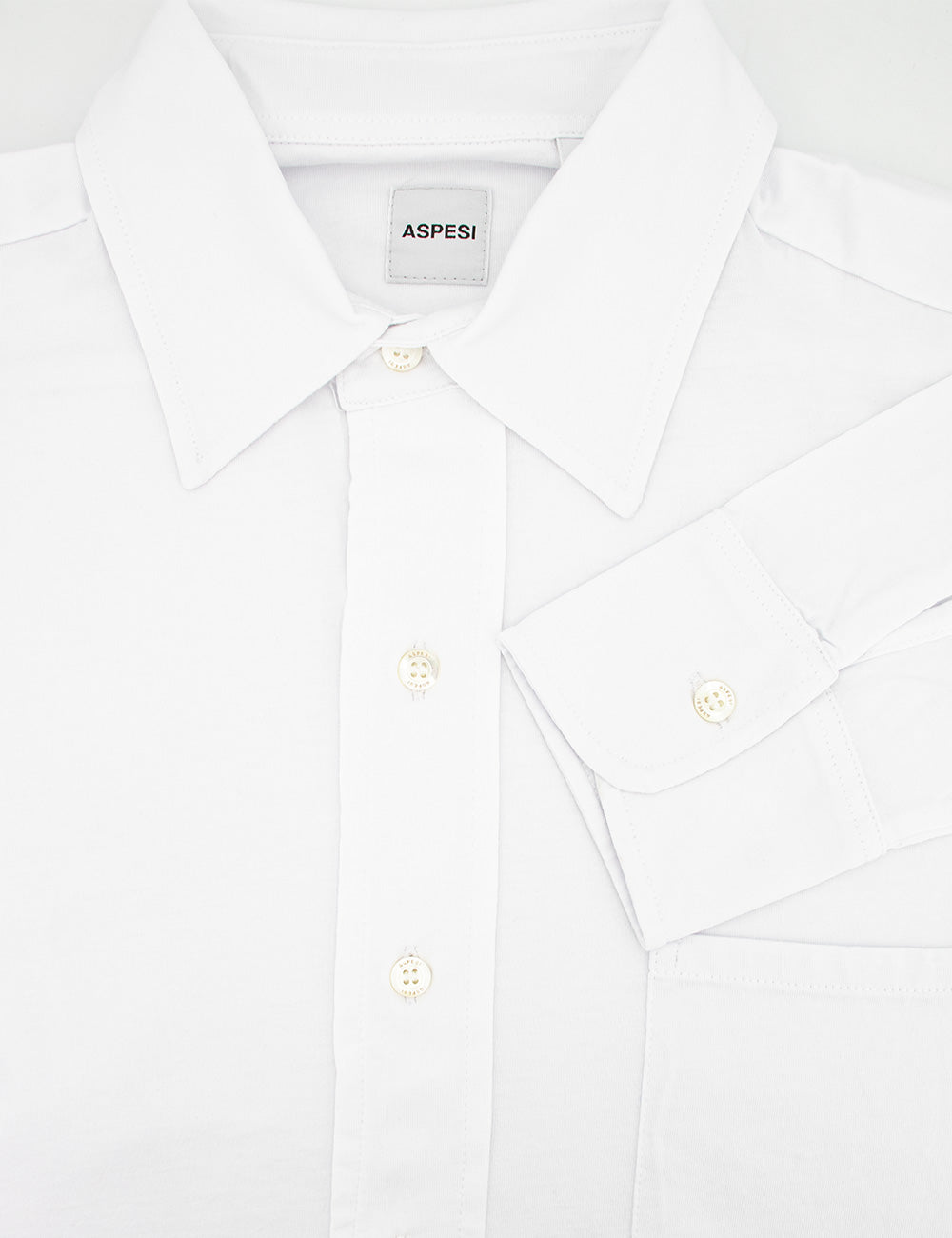 Alberto Aspesi-OUTLET-SALE-Shirts WEISS-ARCHIVIST