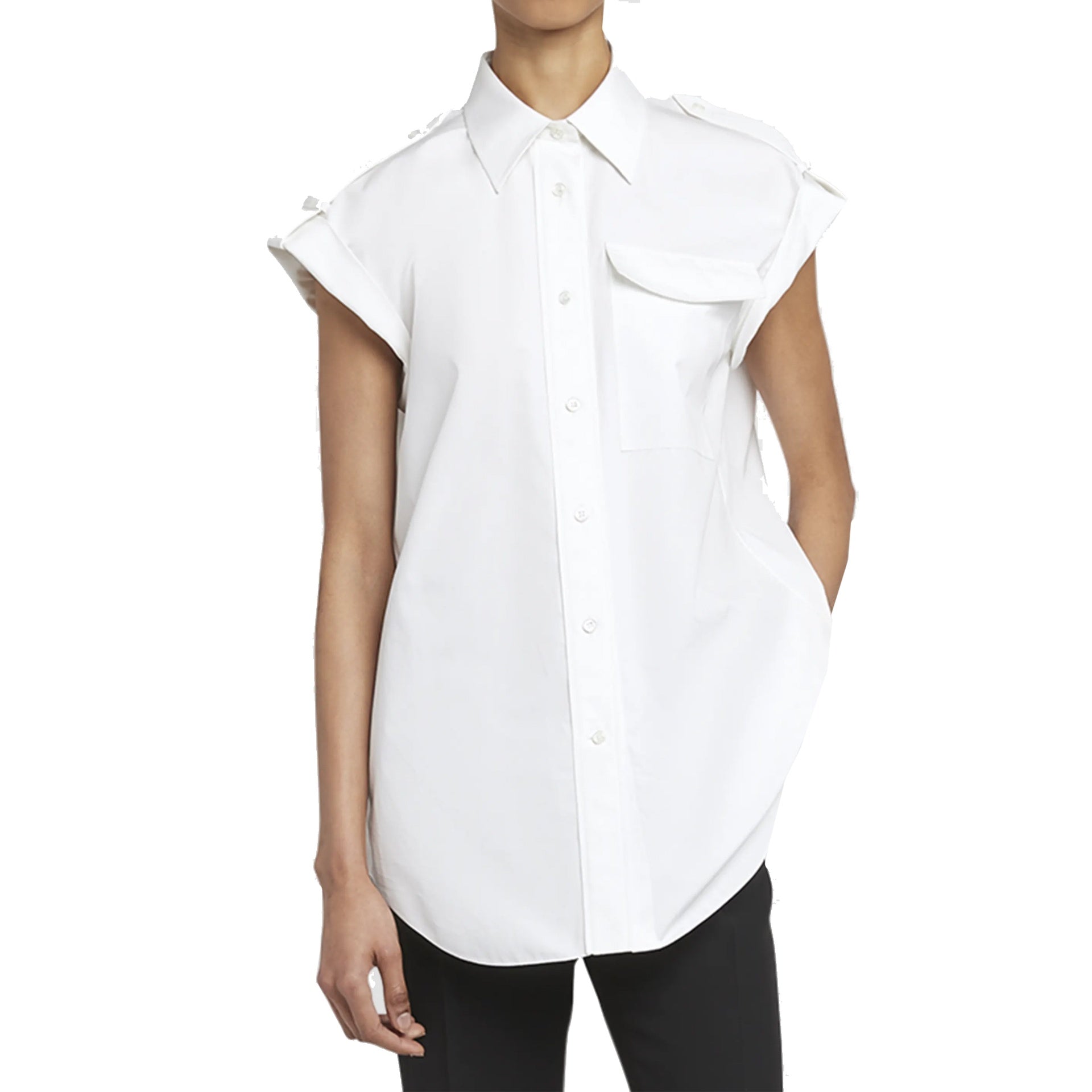 Alexander McQueen-OUTLET-SALE-Shirts WEISS-ARCHIVIST